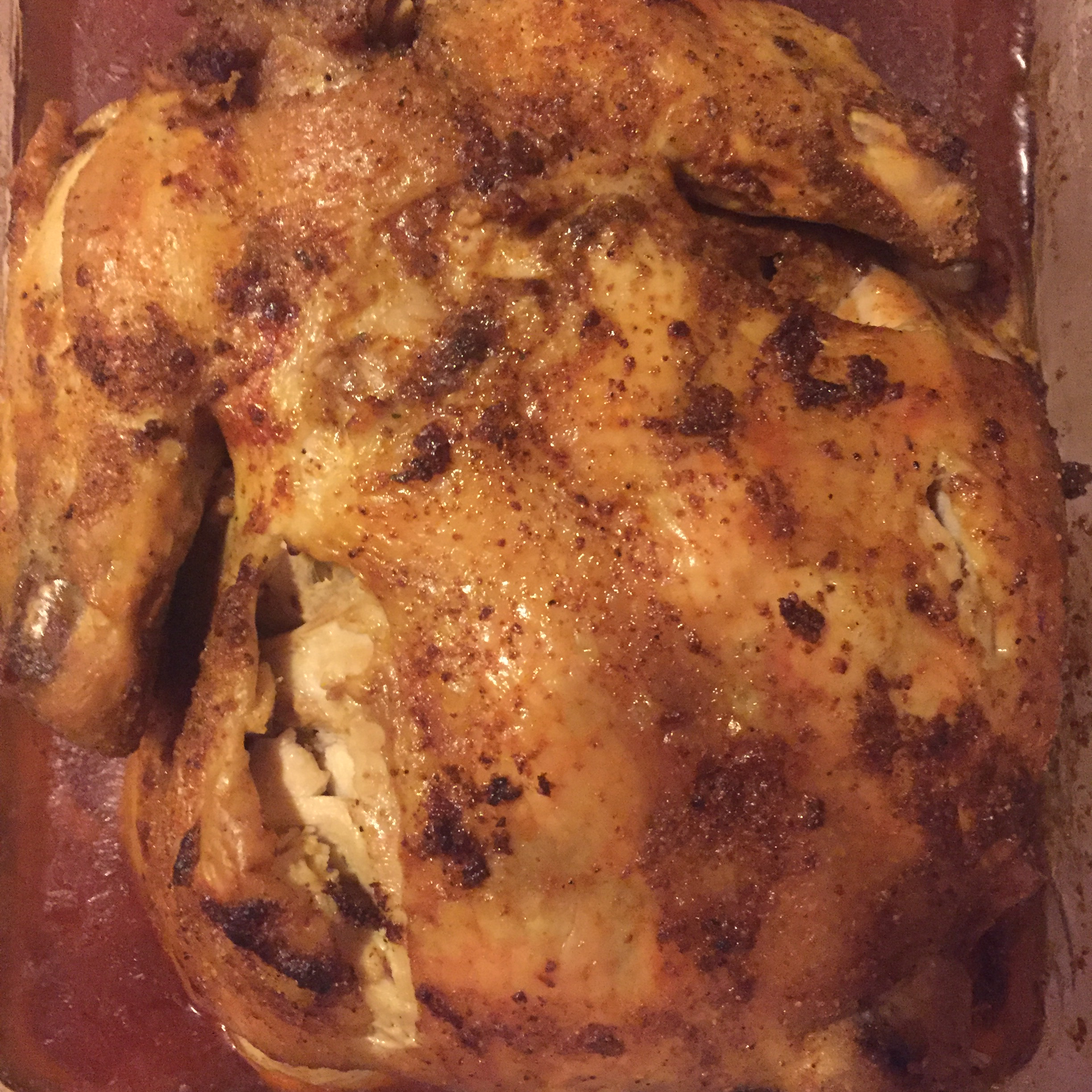Roast Sticky Chicken-Rotisserie Style Recipe - Allrecipes.com
