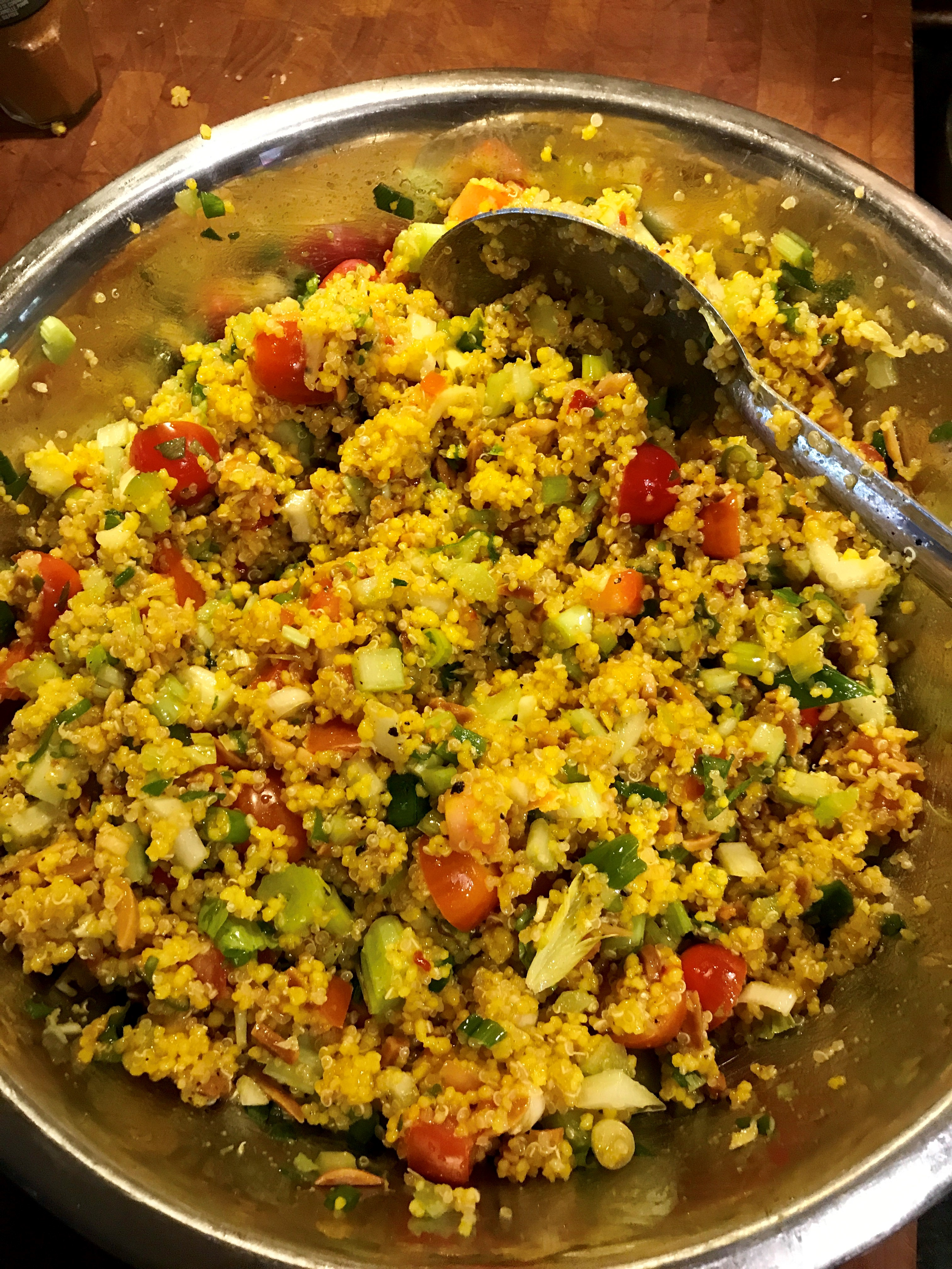Curry Couscous and Quinoa Pilaf (Vegetarian)_image
