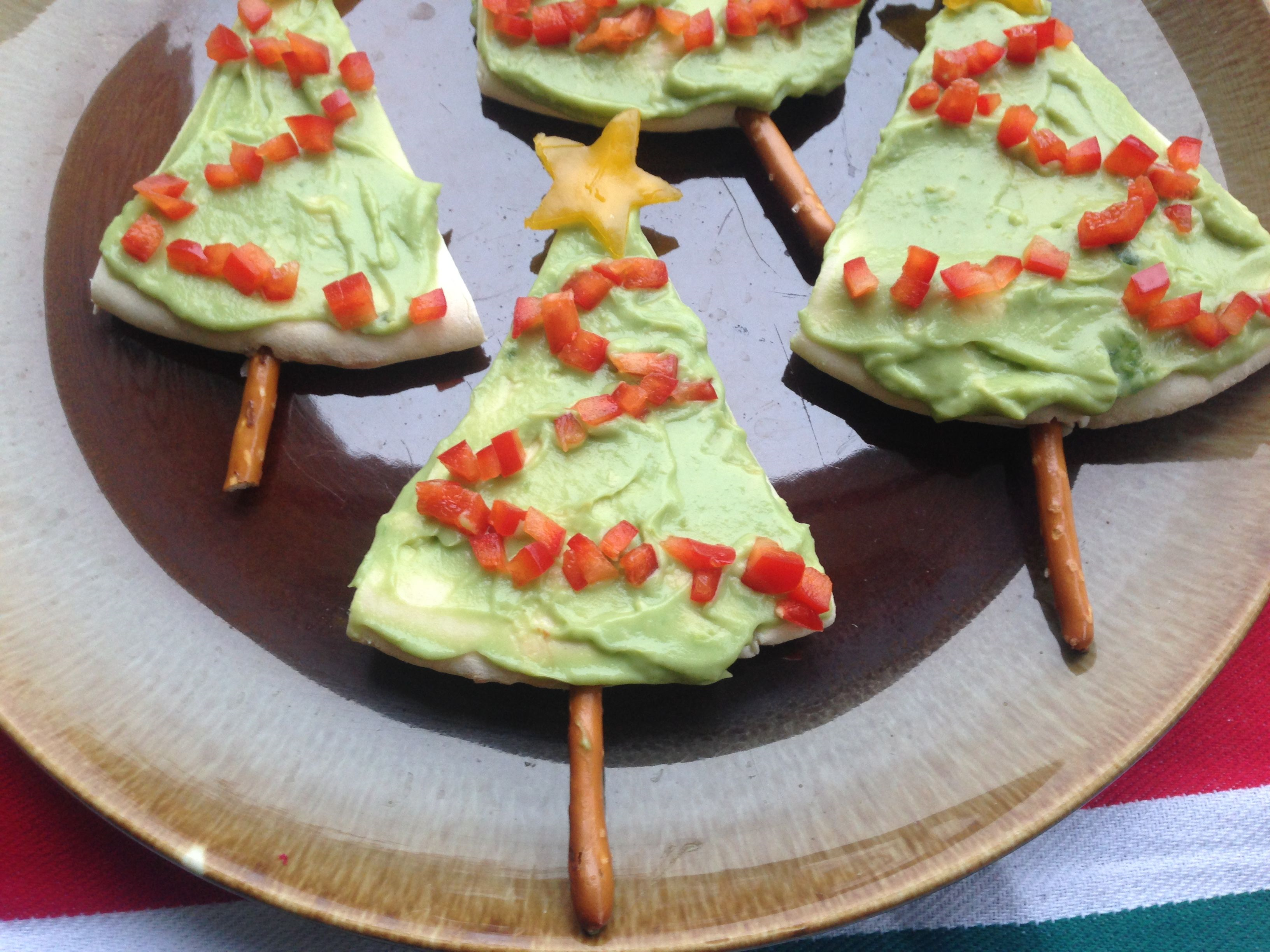 Pita Christmas Tree Finger Food image