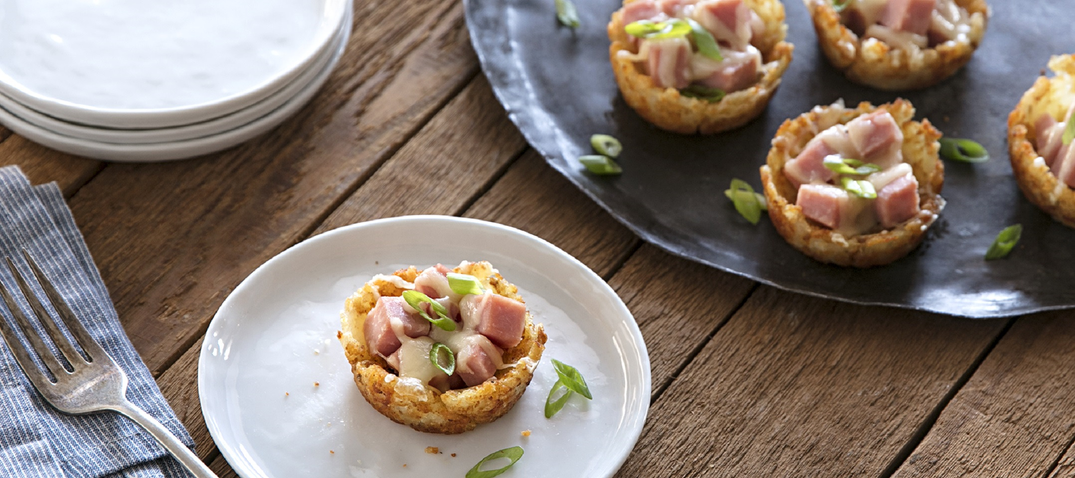 Cheesy Ham and Tot Cups_image