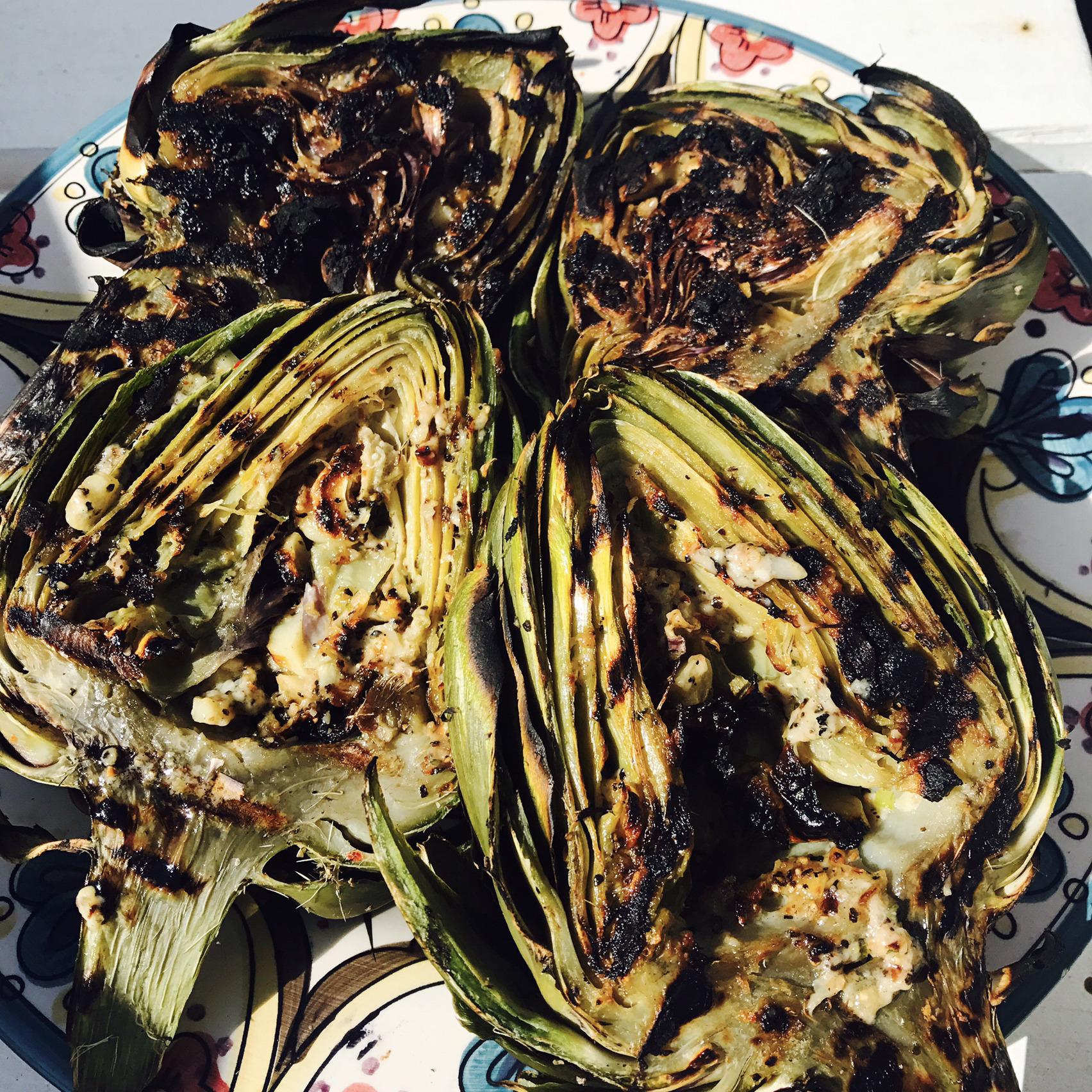 Herbed Grilled Artichokes image