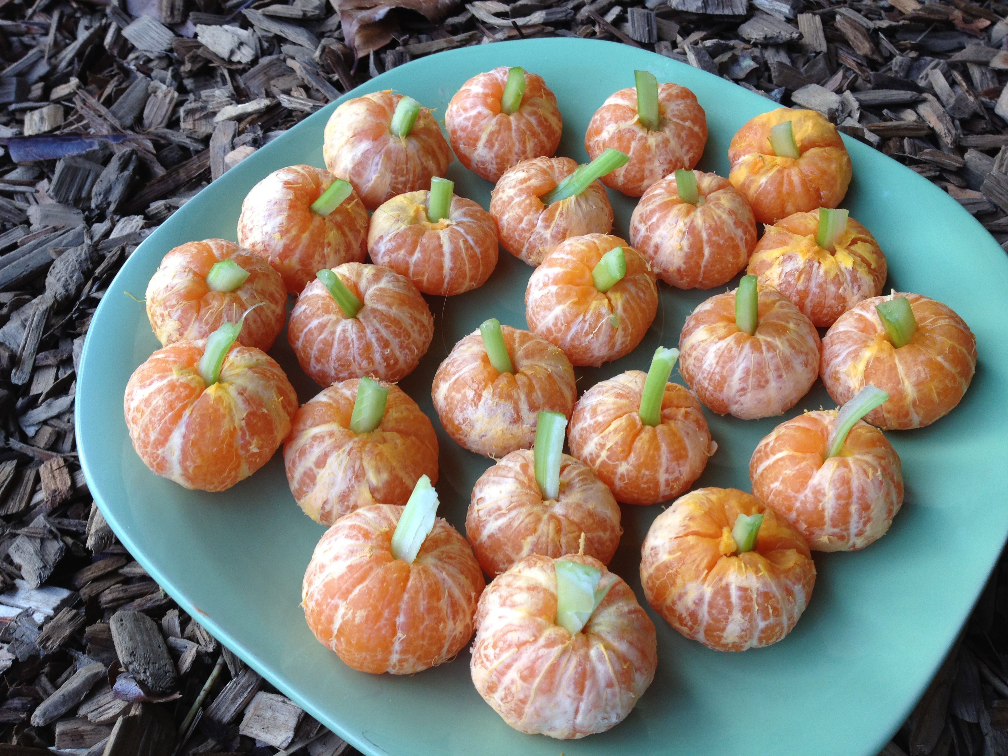Mandarin Pumpkins Healthy Halloween Snack Recipe Allrecipes