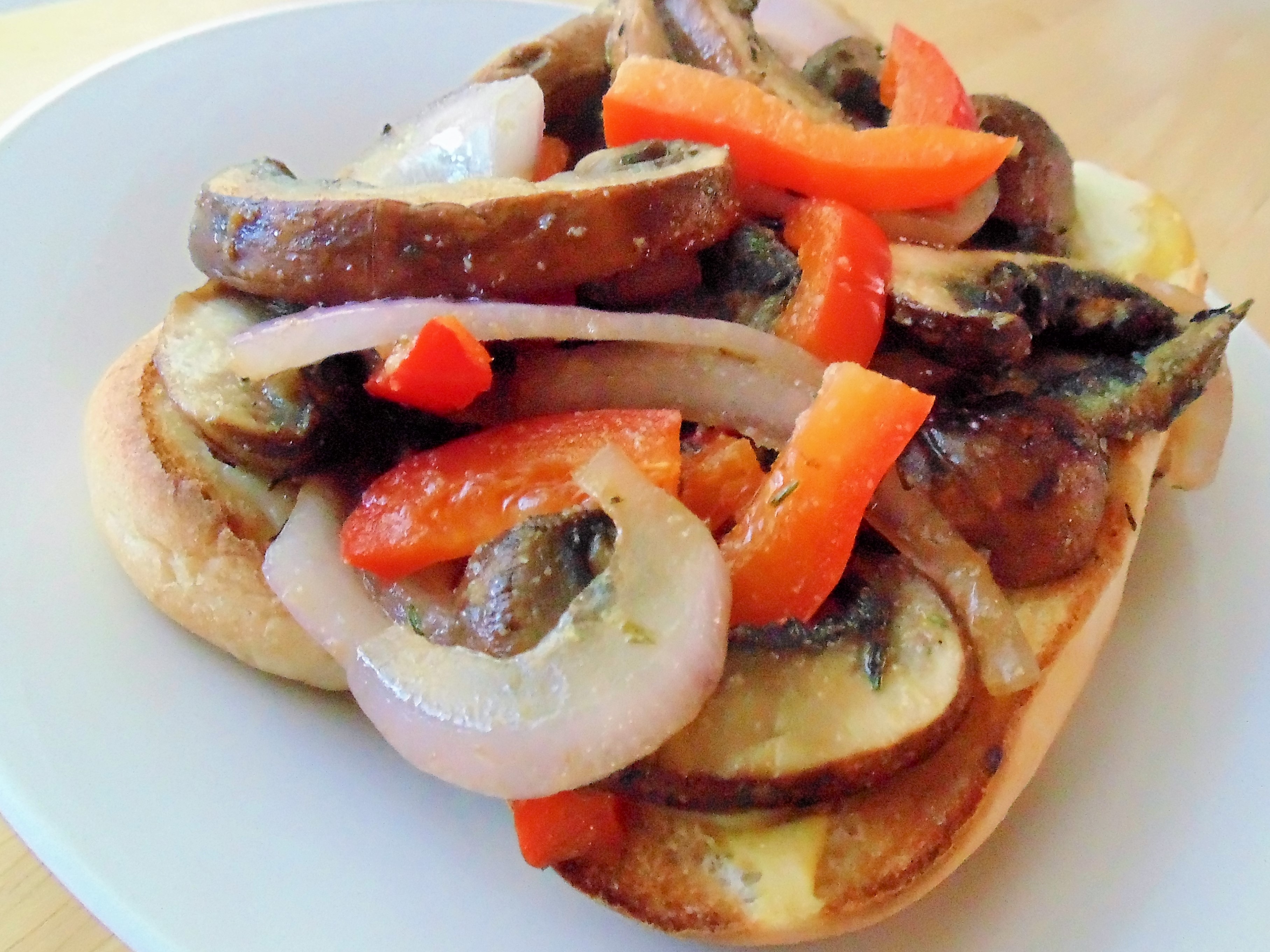 Vegetarian Mushroom Philly Cheese Steak Sandwiches image