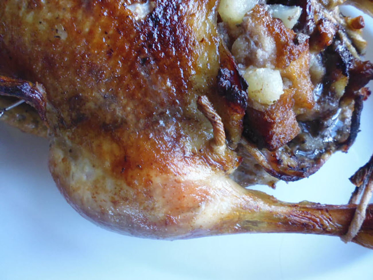 Roast Duck with Chestnut Stuffing_image