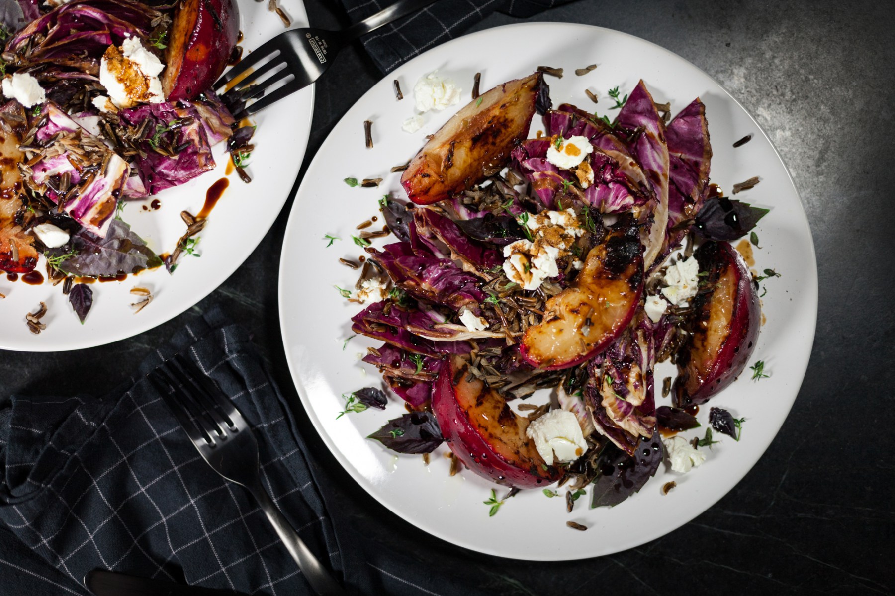 Grilled Radicchio and Plum Salad_image