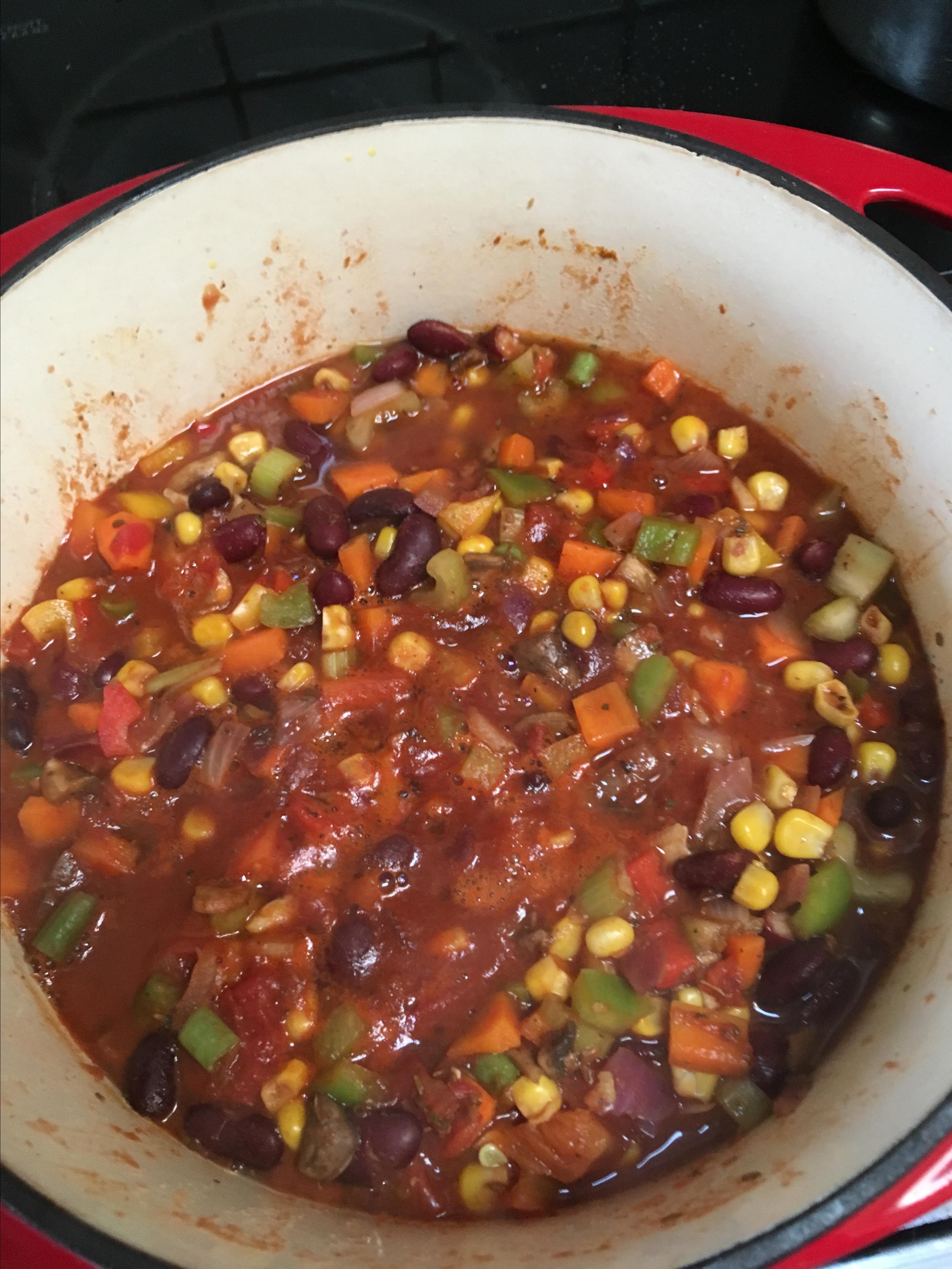 Insanely Easy Vegetarian Chili Recipe Allrecipes