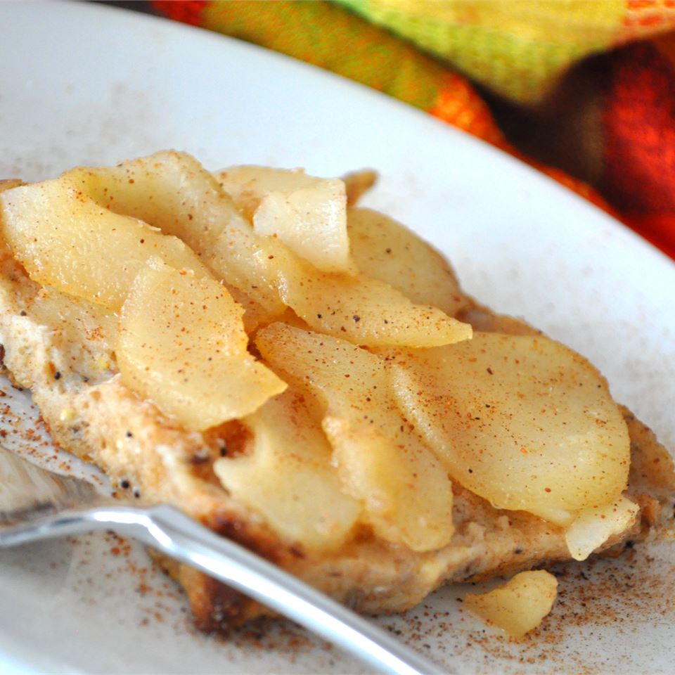 Made-Over French Toast with Spiced Pears image