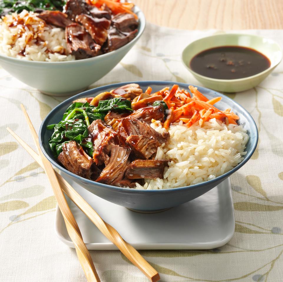 Korean Barbecue Rice Bowl image.