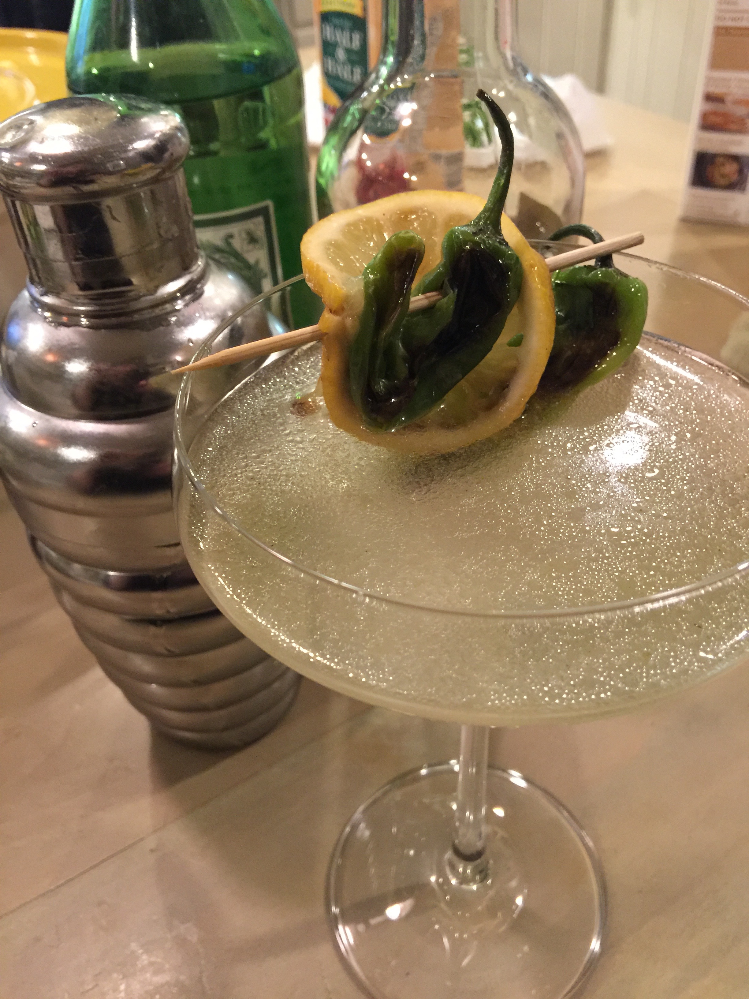 Shishito Pepper Martinis (Peppini) image