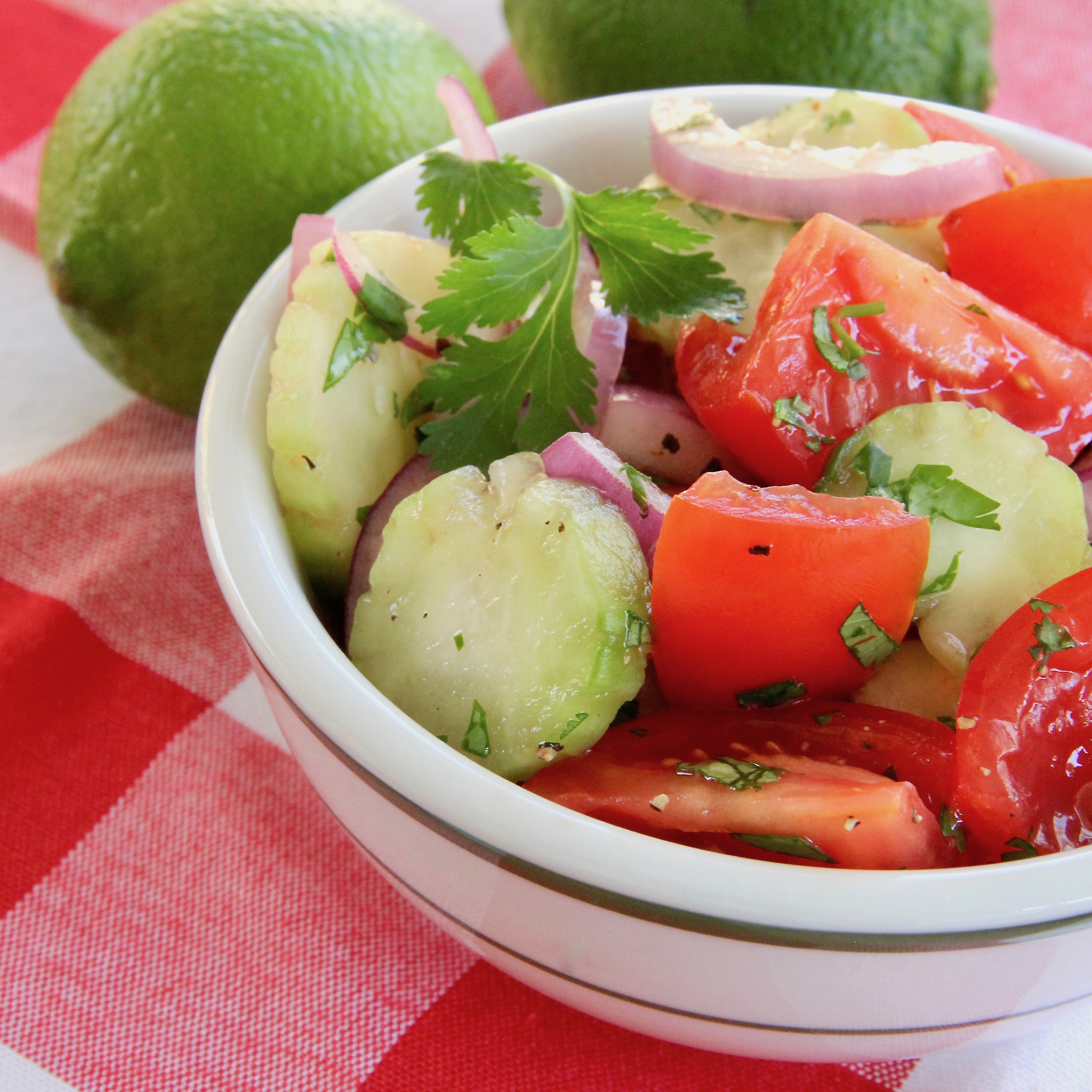 Cucumber, Tomato, and Red Onion Salad_image