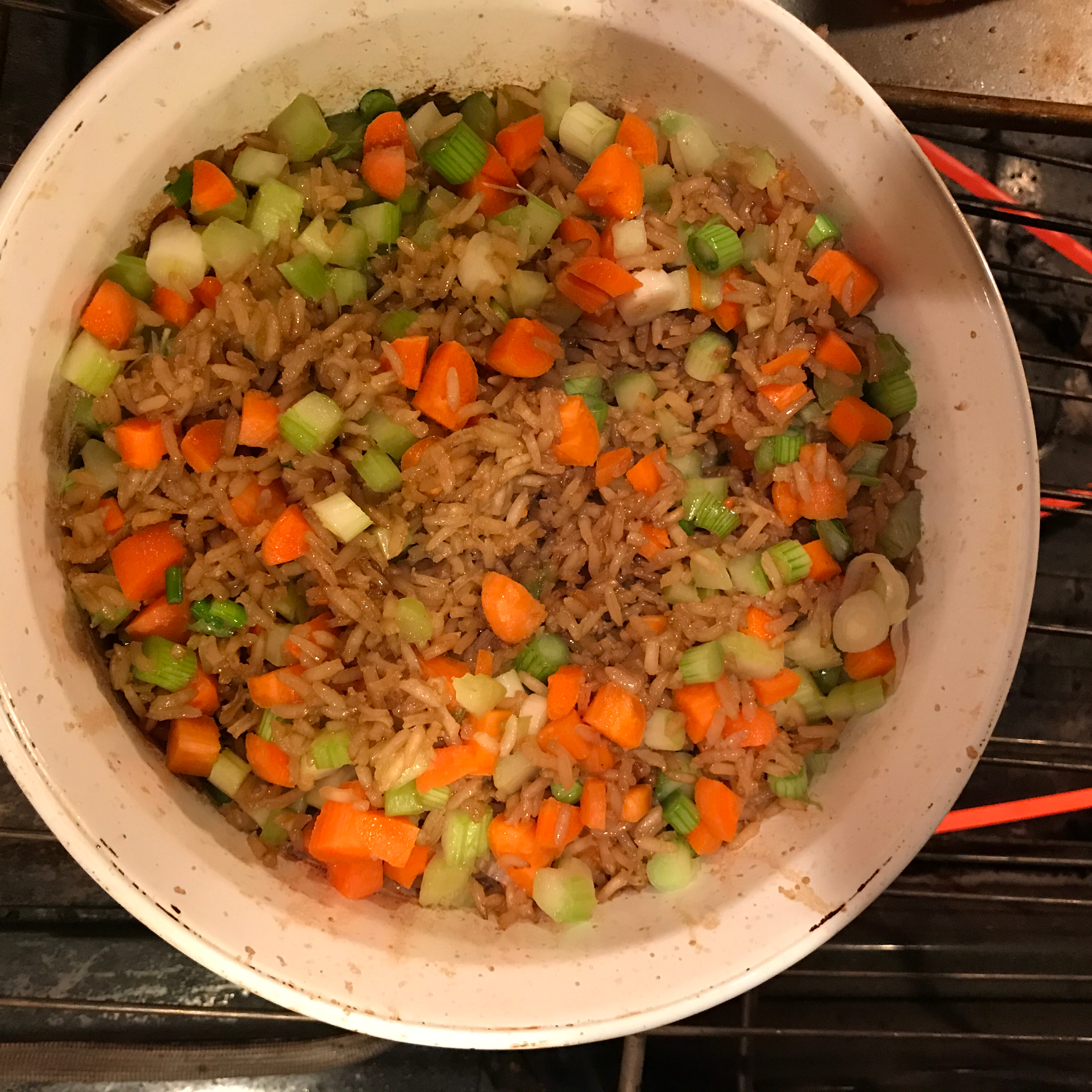 Confetti Rice with Carrot, Celery, and Almonds_image