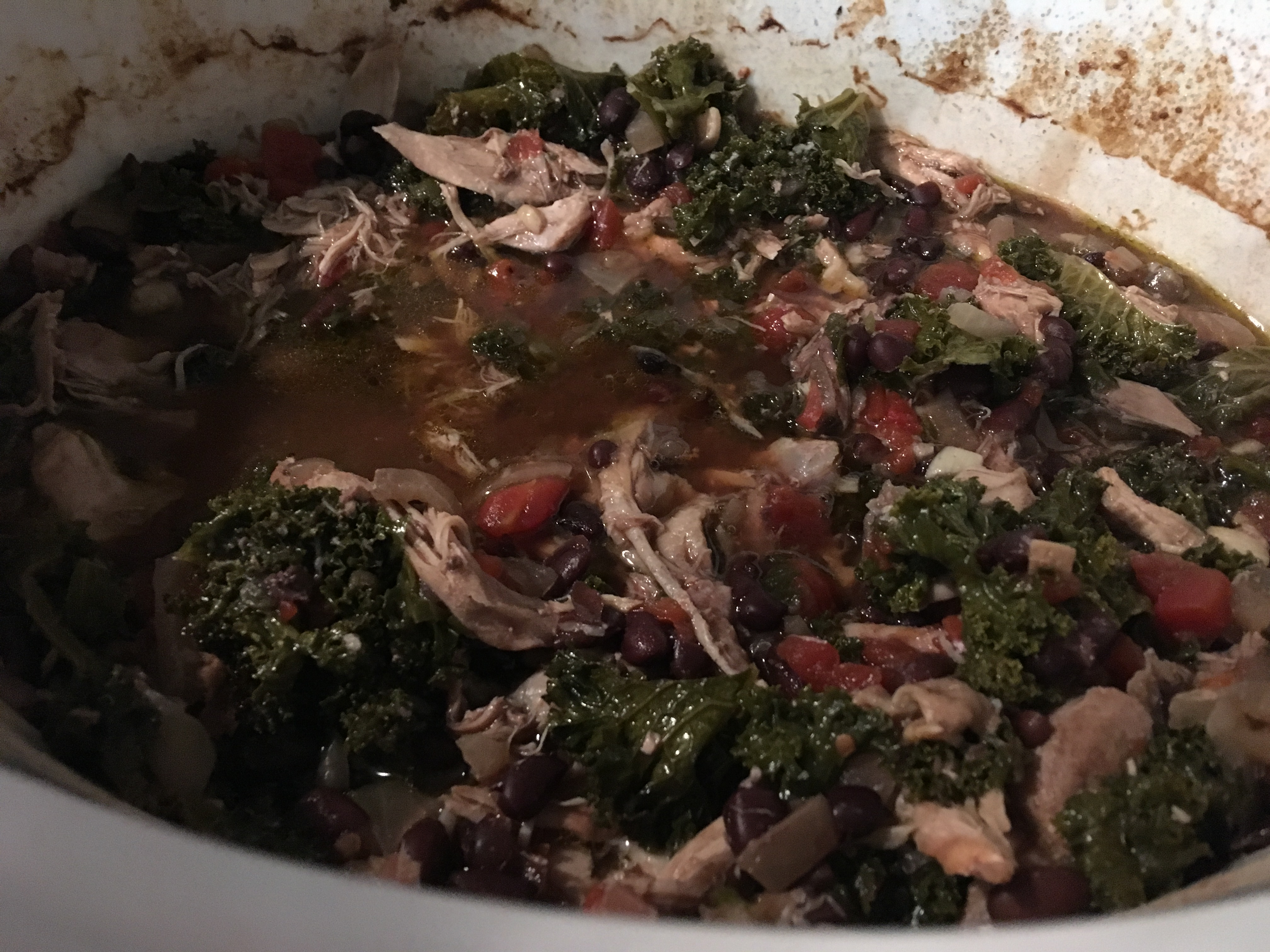 Smoked Paprika Chicken, Kale, and Bean Stew image