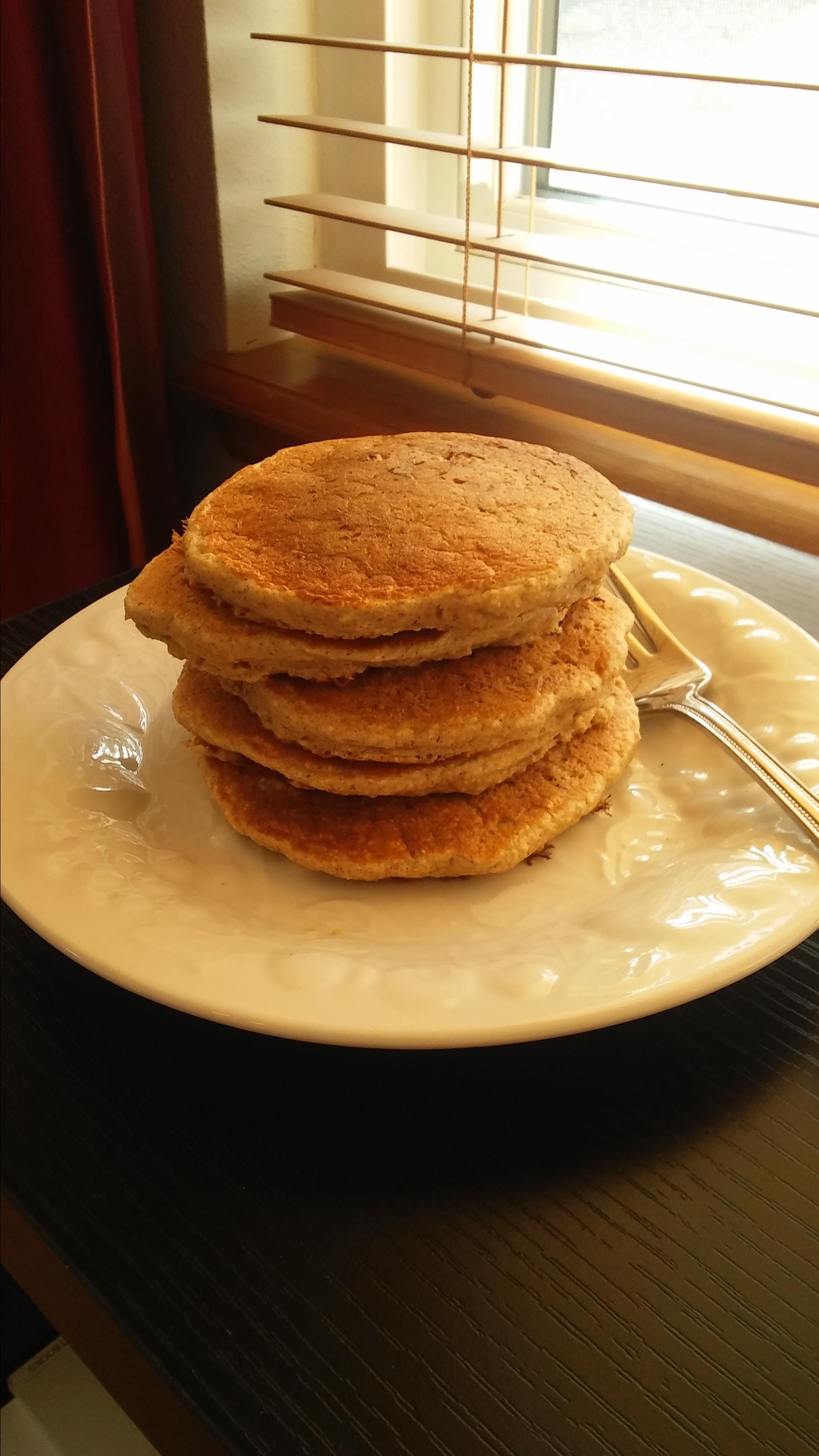 Dairy-Free Oatmeal Cookie Pancakes image