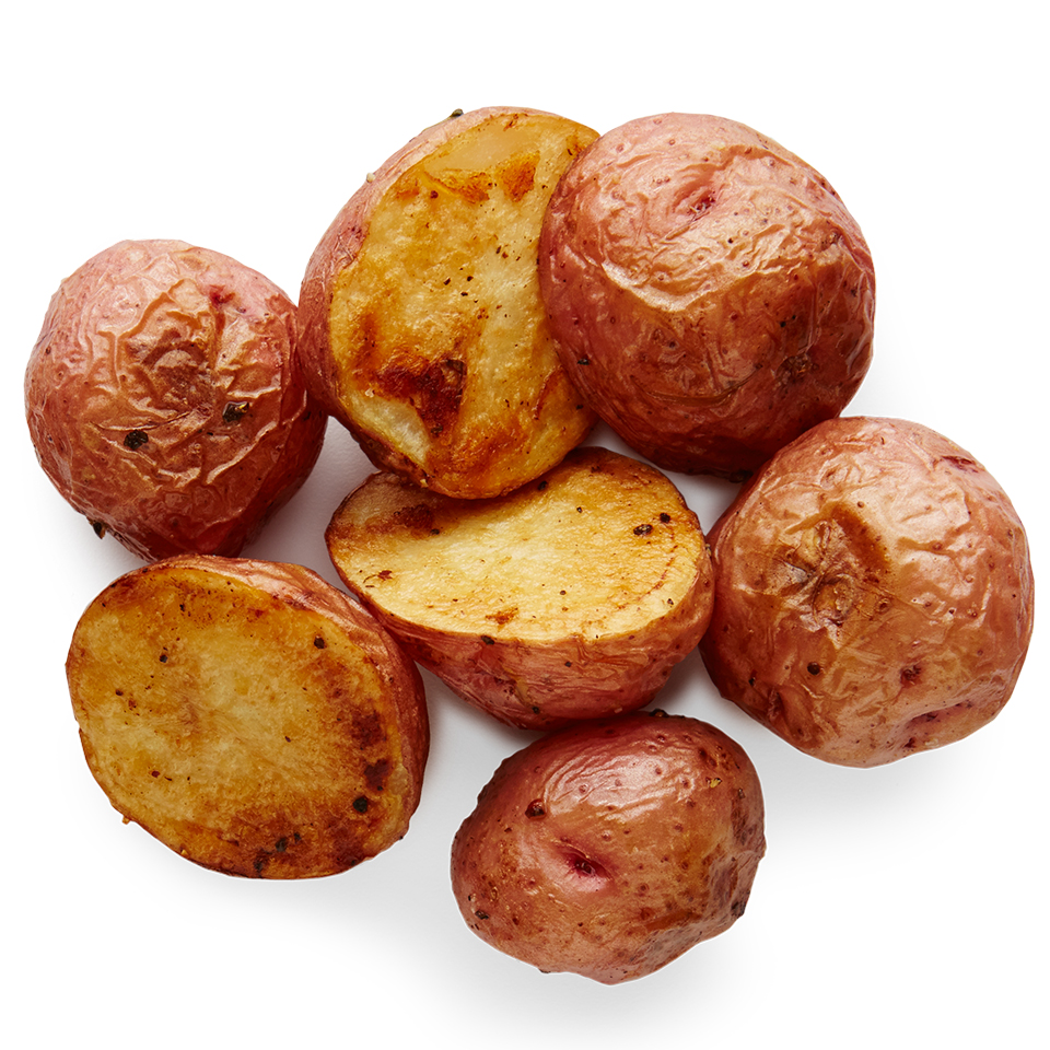 red potatoes skinned roasted