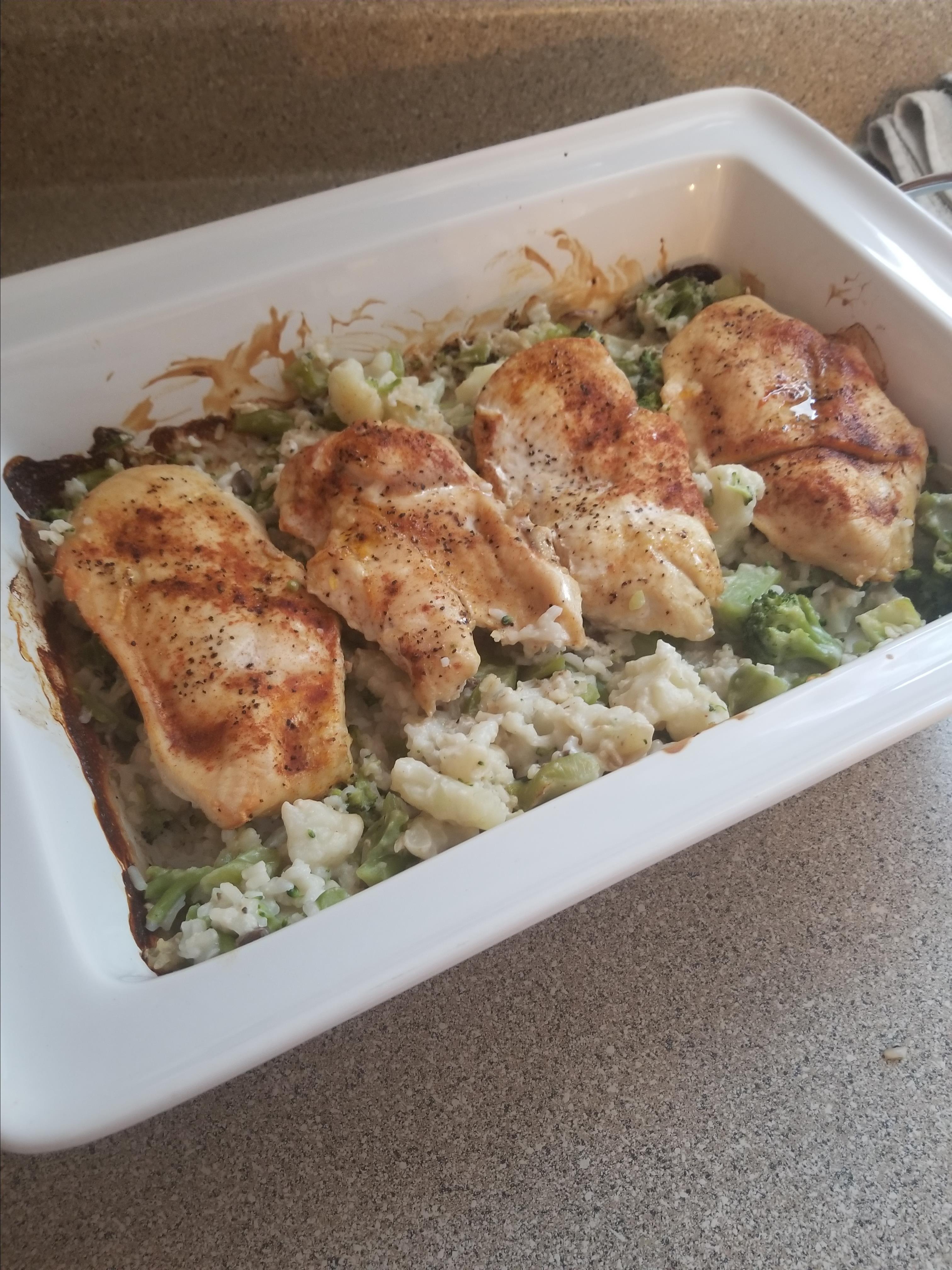 One Dish Chicken And Rice Bake Recipe Allrecipes