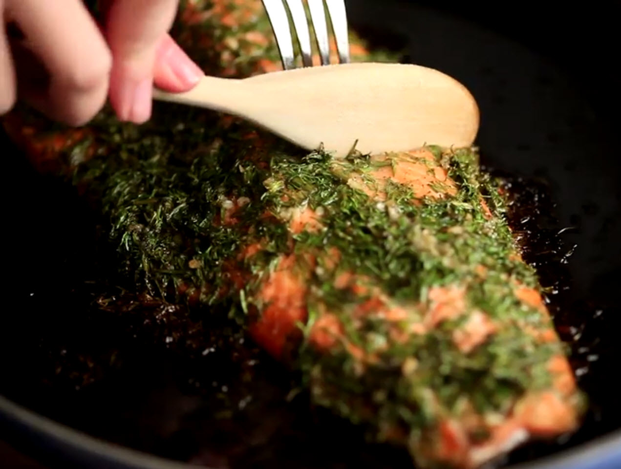 Oven-Baked Salmon with Herbs image