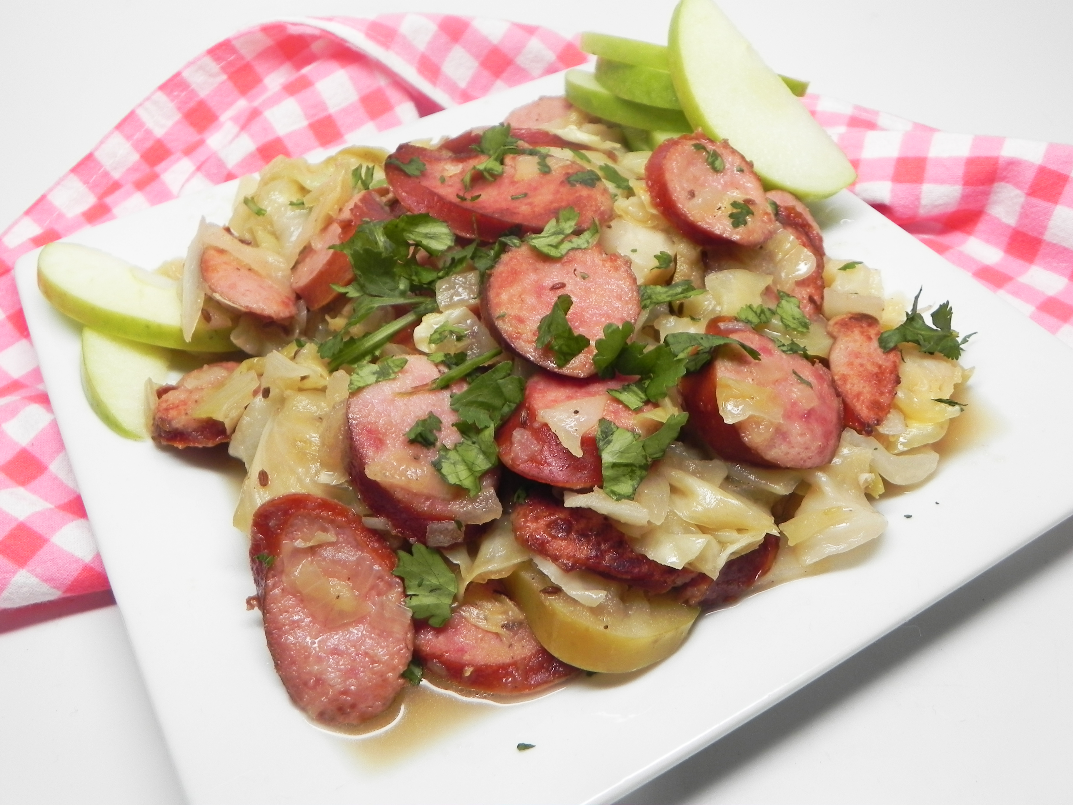 Kielbasa with Cabbage and Apples Recipe | Allrecipes