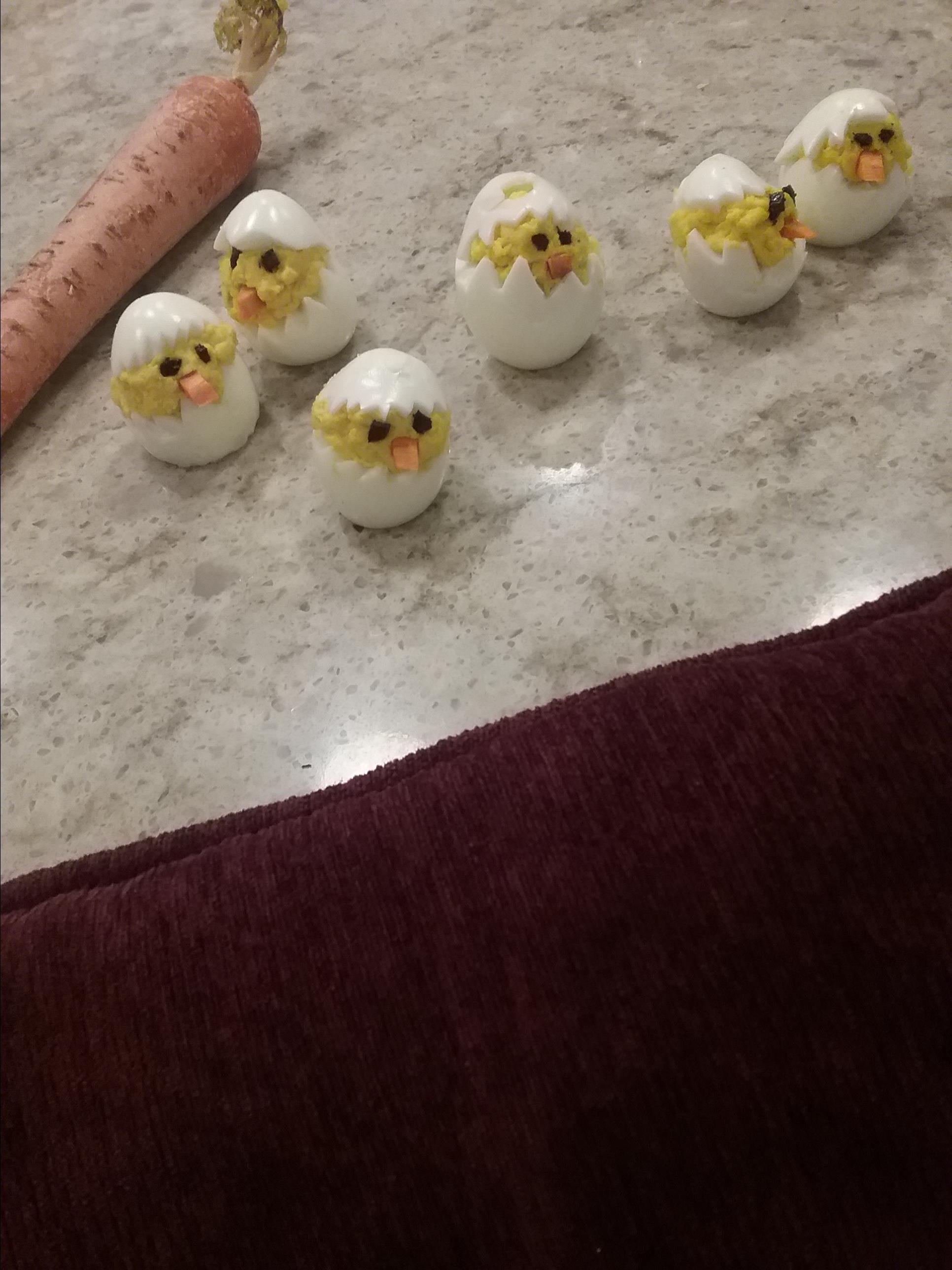 Easter Chick Deviled Eggs Recipe | Allrecipes