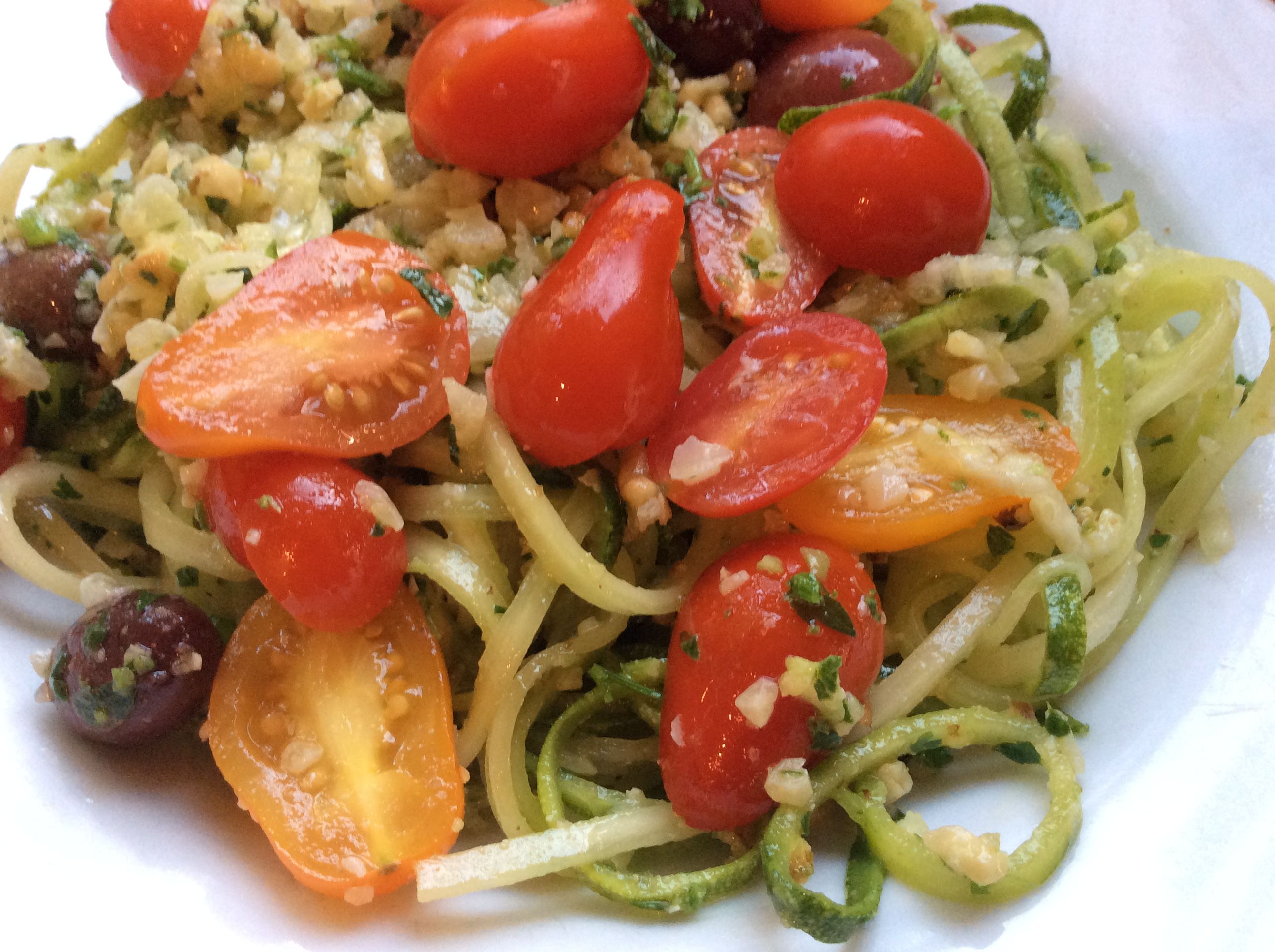 Quick Zucchini Noodles with Pesto_image