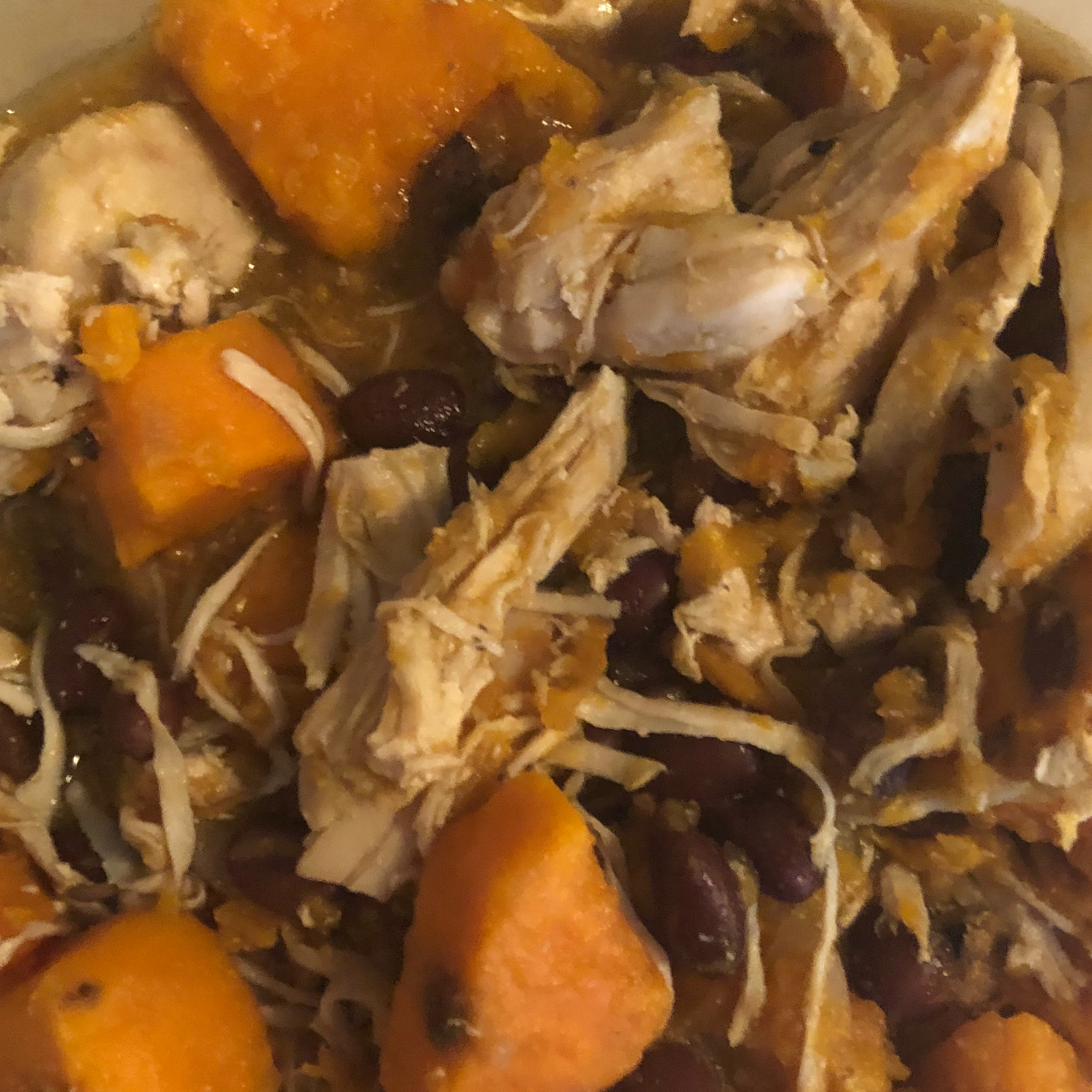 Chicken, Sweet Potato, and Mushroom Stew image