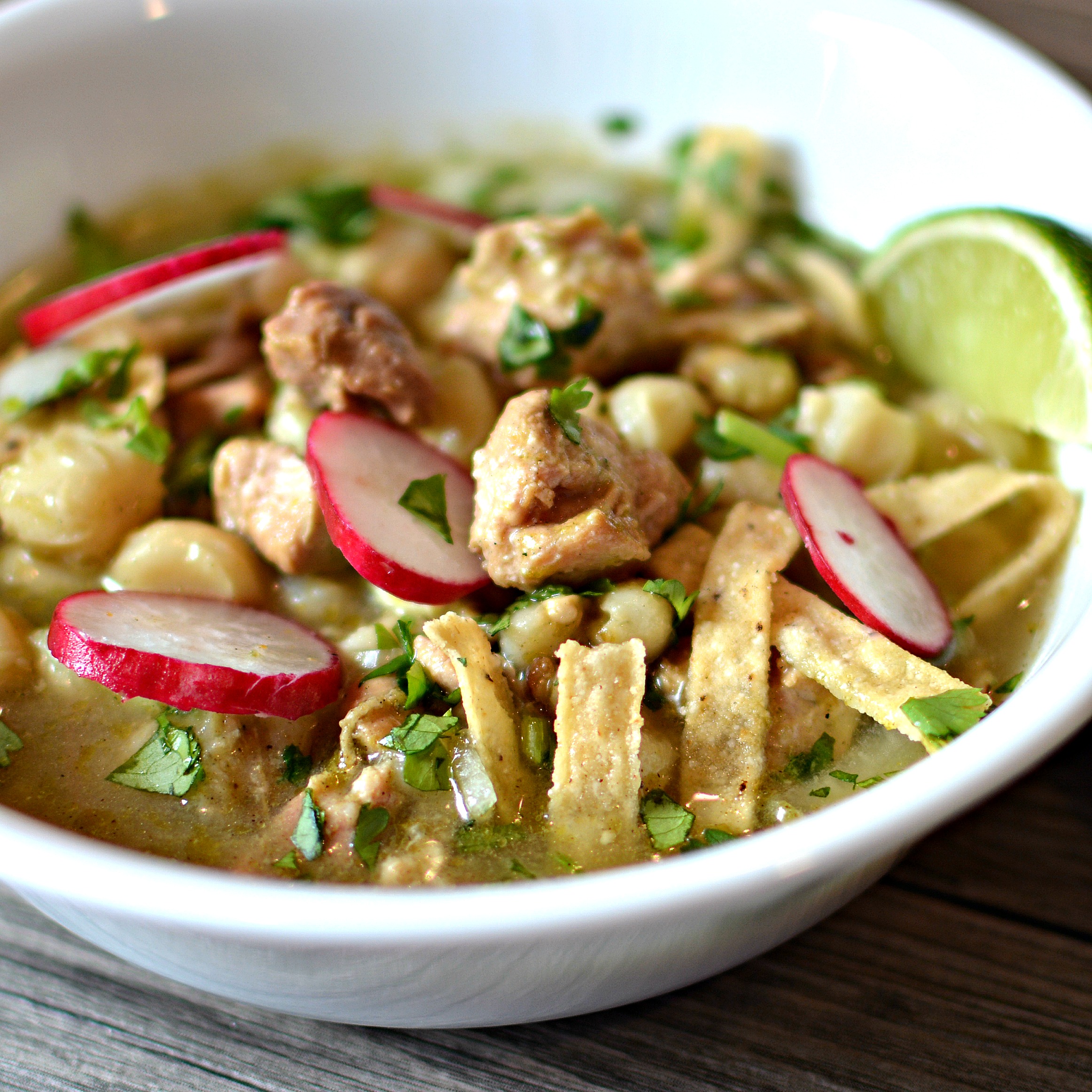 Slow Cooker Chicken Pozole Blanco_image