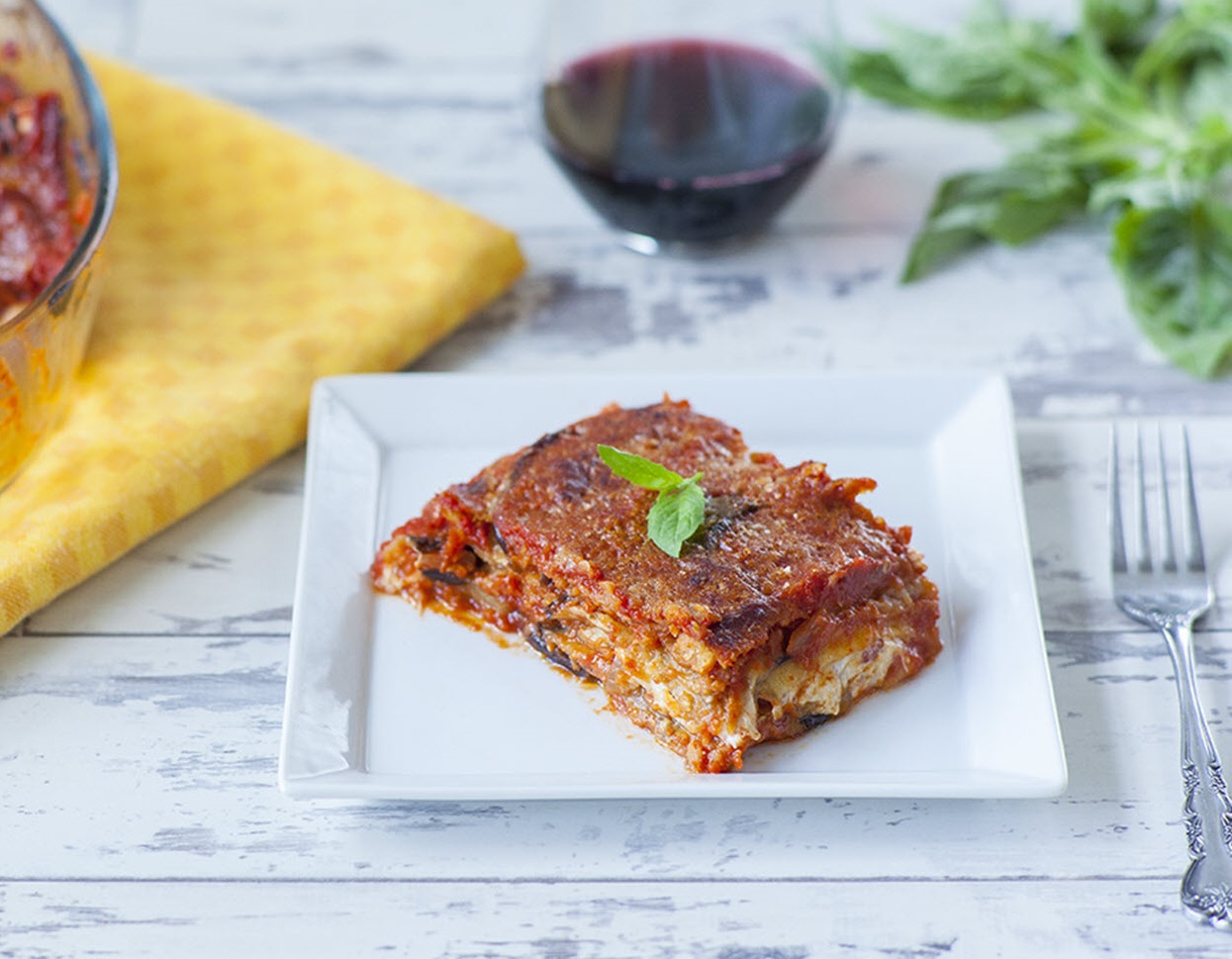 Italian Baked Eggplant with Parmesan (Parmigiana di Melanzane) image