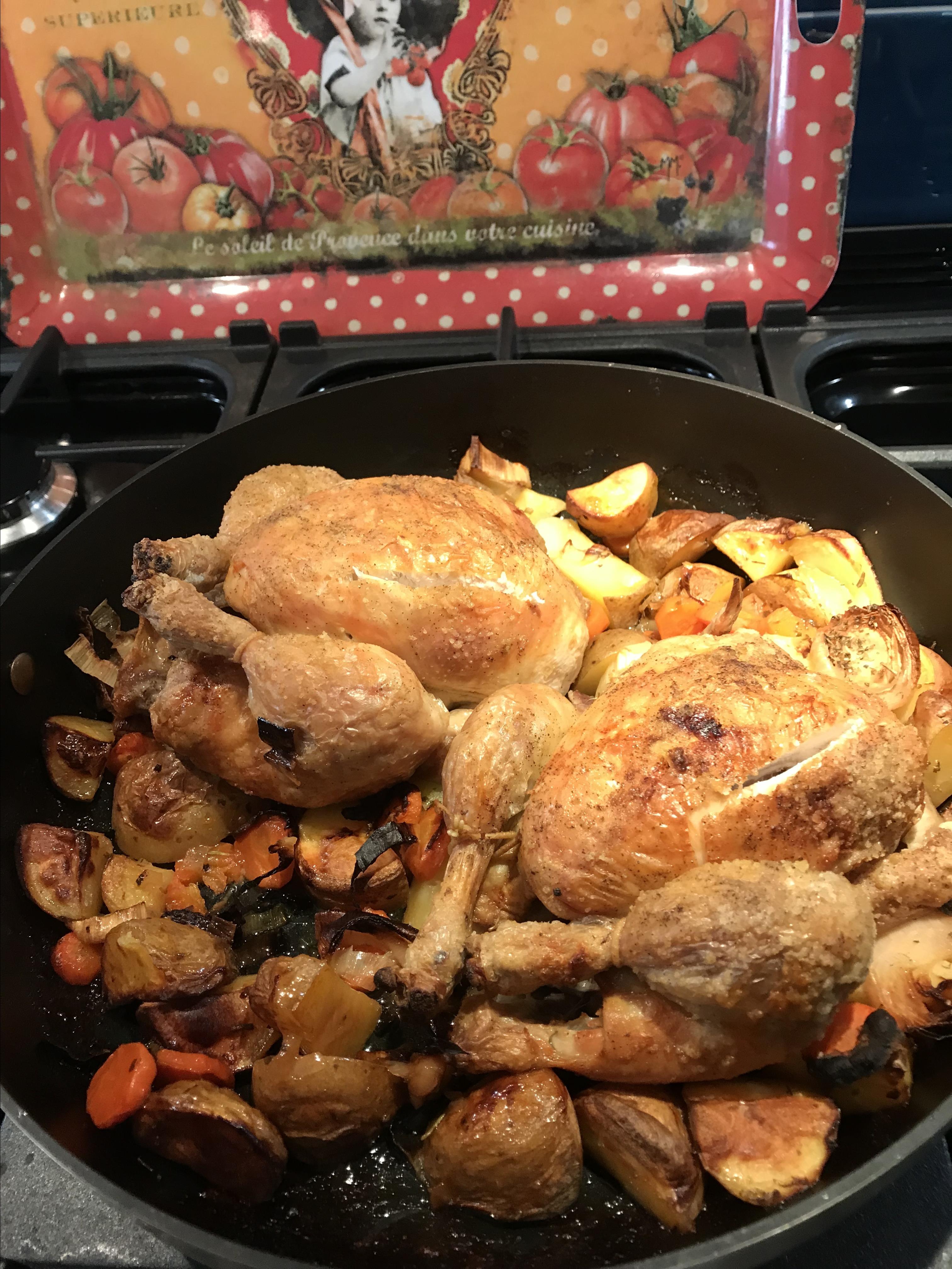 Roast Chicken Dinner with Gravy Recipe | Allrecipes