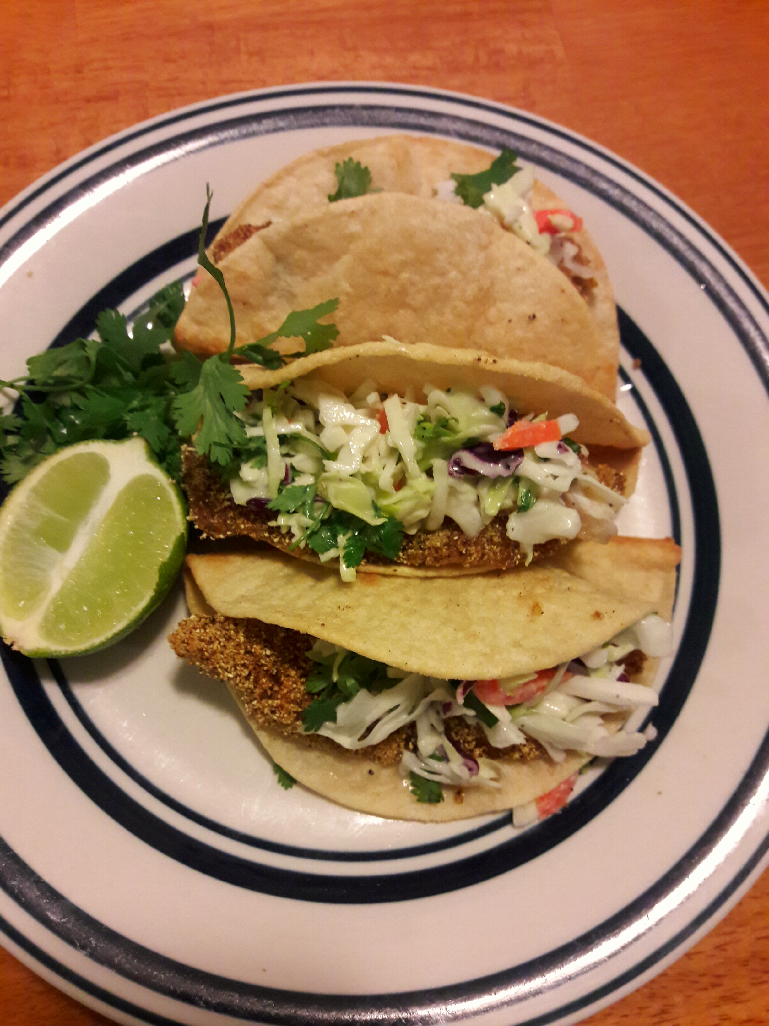 Spicy Fish Tacos with Fresh Lime Sauce image