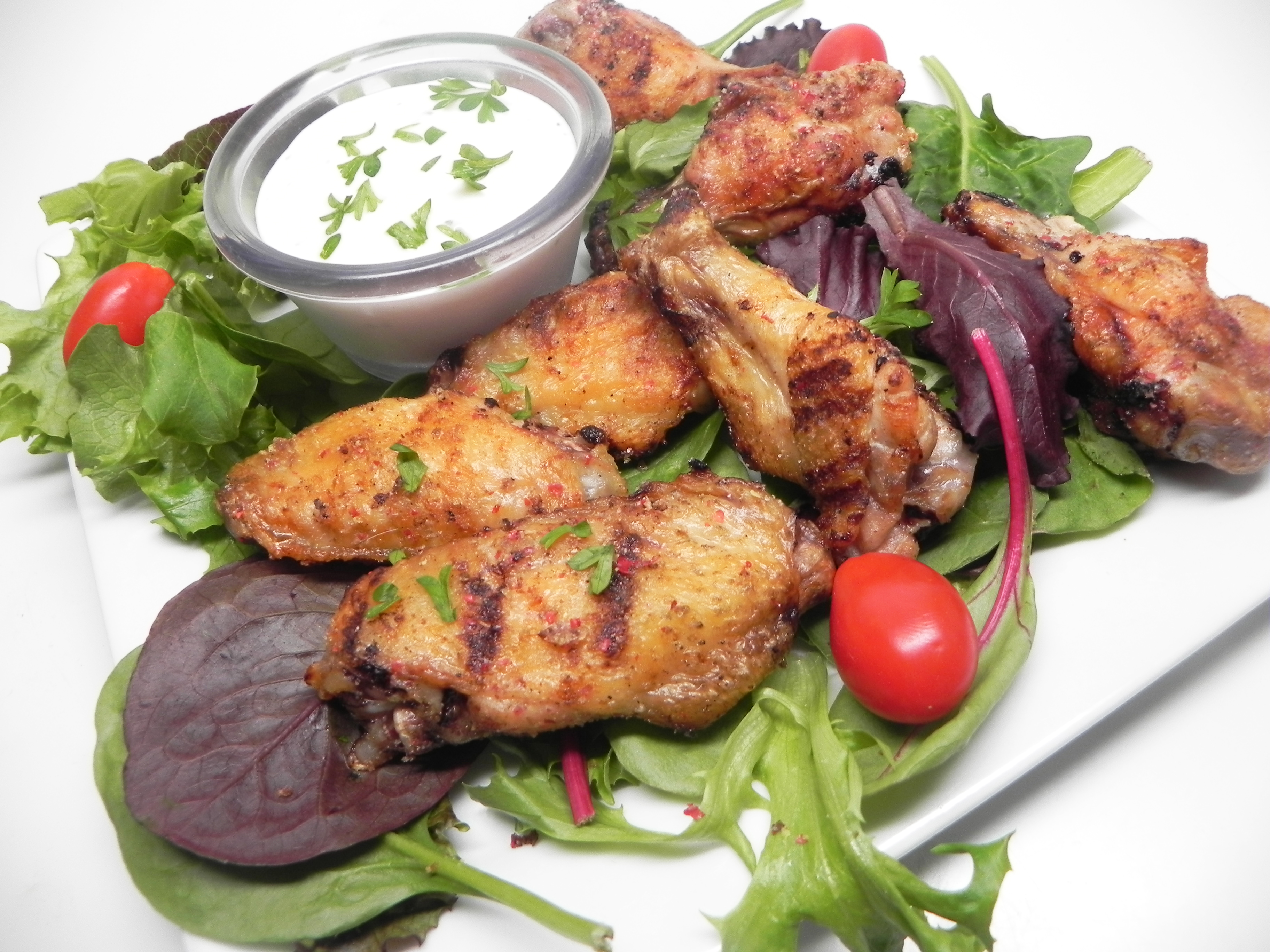 Salt and Pepper Grilled Chicken Wings image