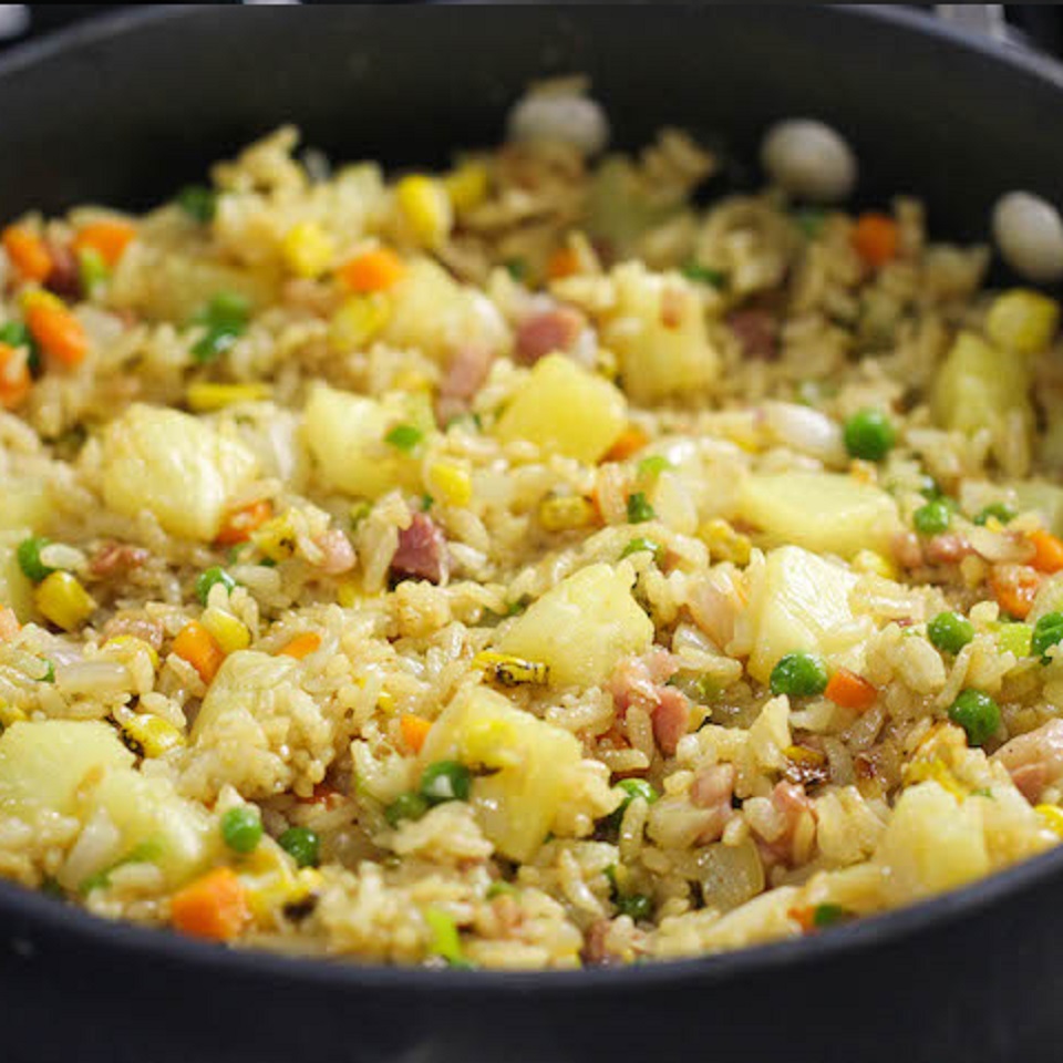 Pineapple Fried Rice with Ham_image