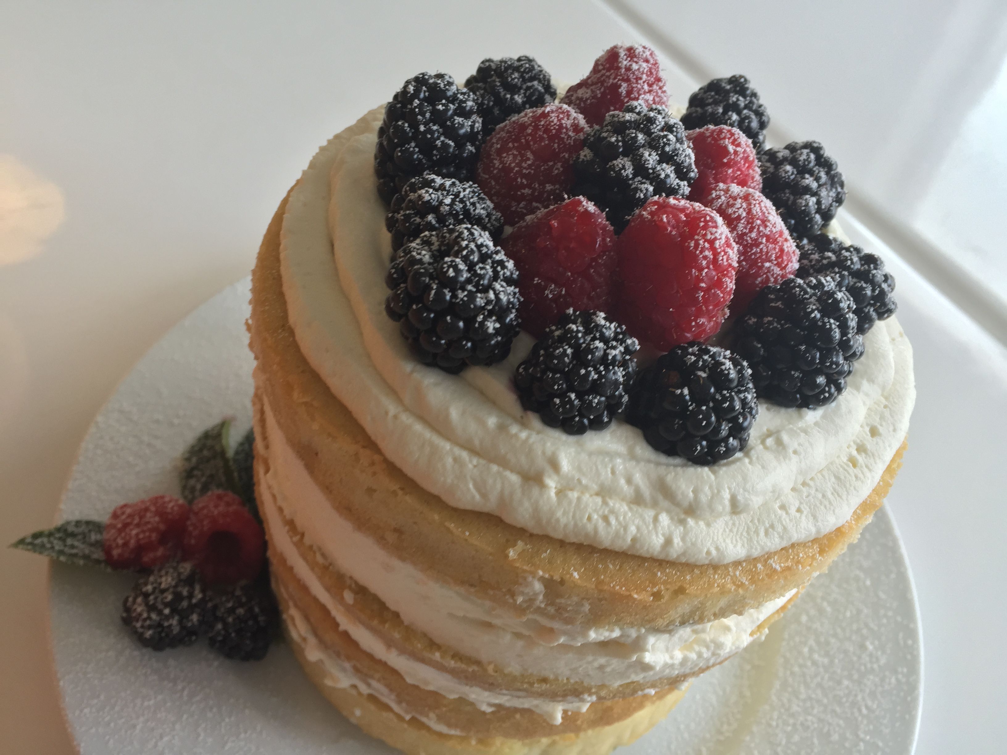 Naked Vanilla Cake With Mascarpone And Berries Recipes