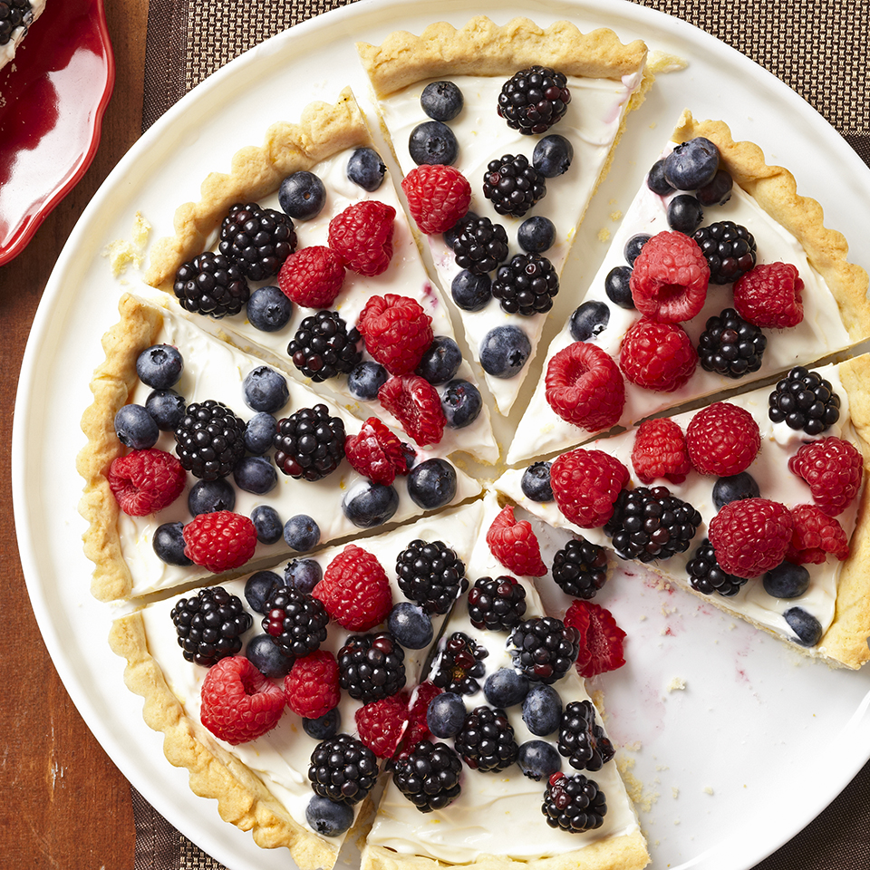 Berry Tart with Lemon Cookie Crust Recipe | EatingWell