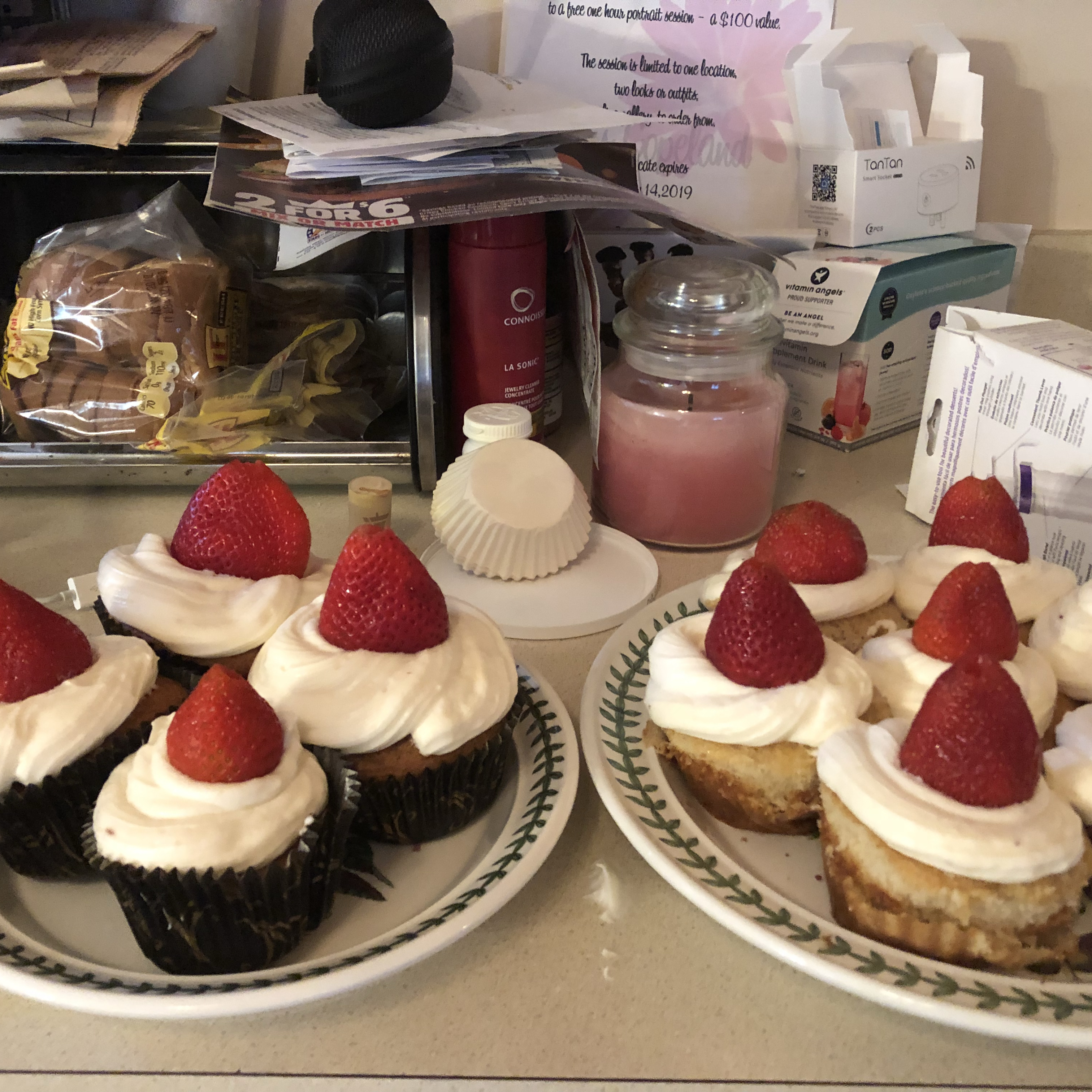 Triple Strawberry Cheesecake Cupcakes Recipe Allrecipes 