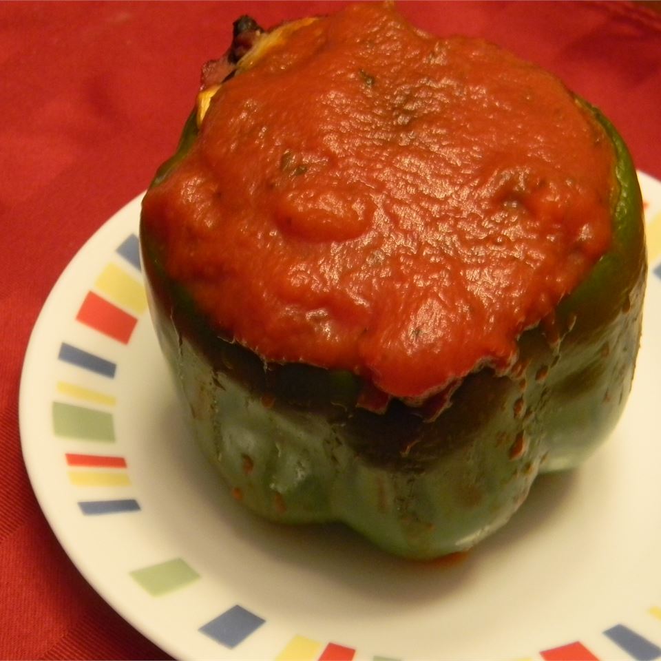 Vegetarian Stuffed Green Peppers_image
