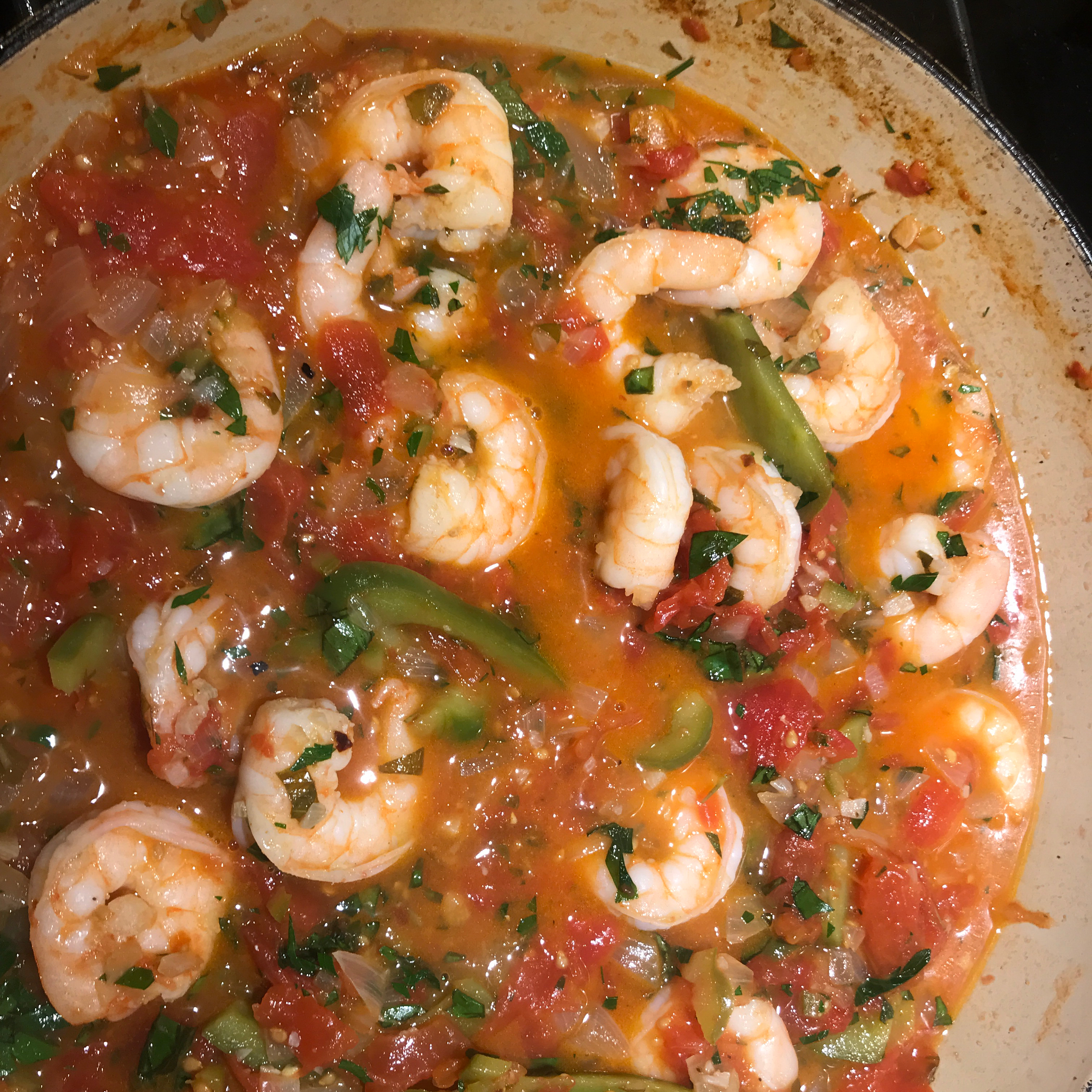 Spicy Garlic Sauteed Shrimp and Spaghetti_image
