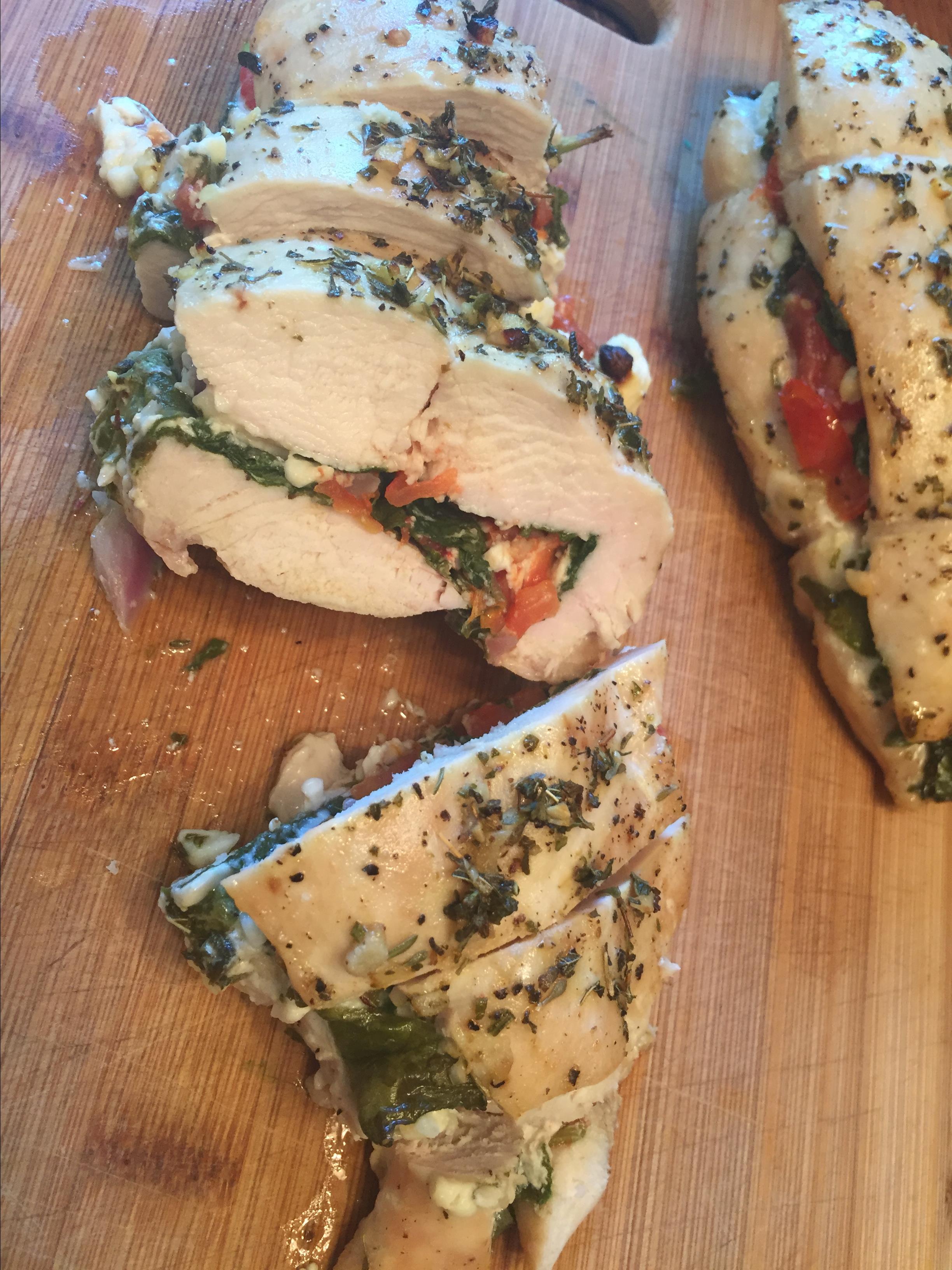 Spinach Stuffed Chicken Breasts Recipe Allrecipescom