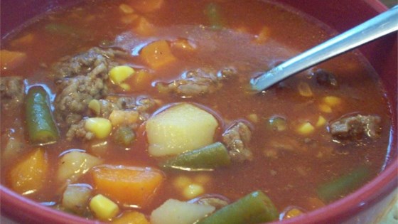 Image for homestyle vegetable beef soup
