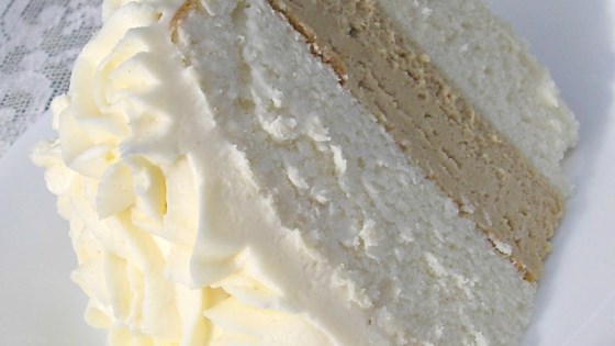  White  Almond Wedding  Cake  Recipe Allrecipes  com