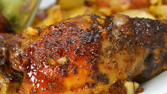 recipe baked thighs for vegetables chicken and Thighs Slow Garlic Honey Recipe Chicken Cooker