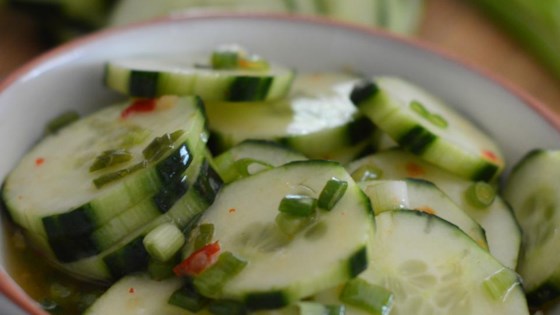 Cucumber Salad With Thai Sweet Chili Vinaigrette Recipe - Allrecipes.com