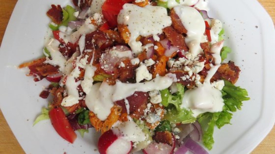 Buffalo Chicken Salad with Bacon and Blue Cheese Recipe