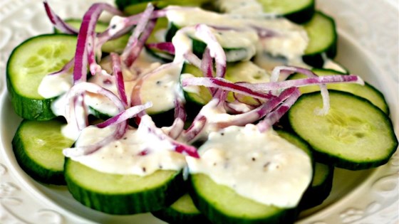 Summertime cucumber salad