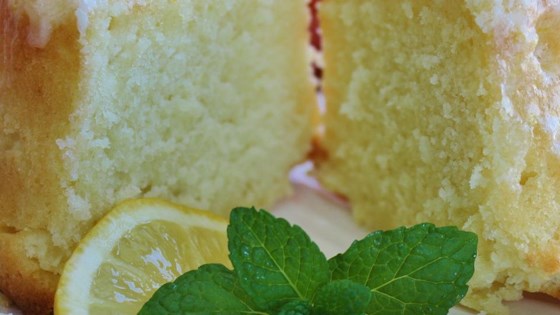 lemon-buttermilk pound cake with aunt evelyn's lemon glaze