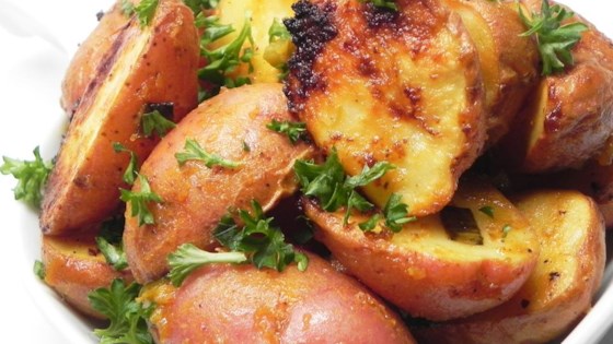 honey-mustard roasted potatoes