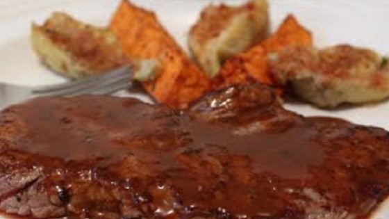 Minute Steaks with Barbeque Butter Sauce Recipe 