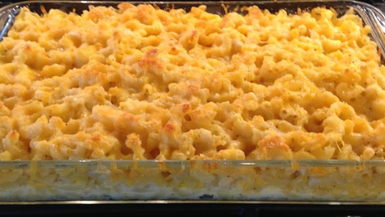 southern style mac and cheese with evaporated milk