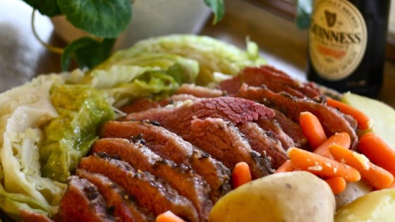 Image result for corned beef and cabbage and beer