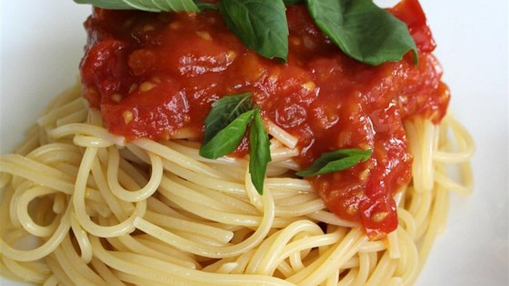 Spaghetti Sauce With Fresh Tomatoes Recipe Allrecipes Com