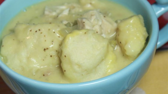 Lighter Chicken and Dumplings  Recipe