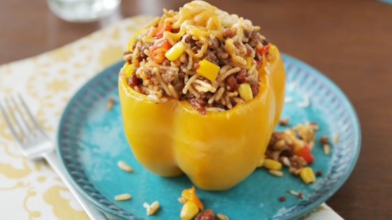 Spanish Rice Stuffed Bell Peppers Recipe